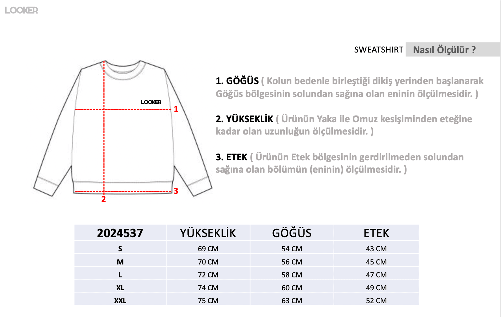 Erkek Basic Sweatshirt 2023537