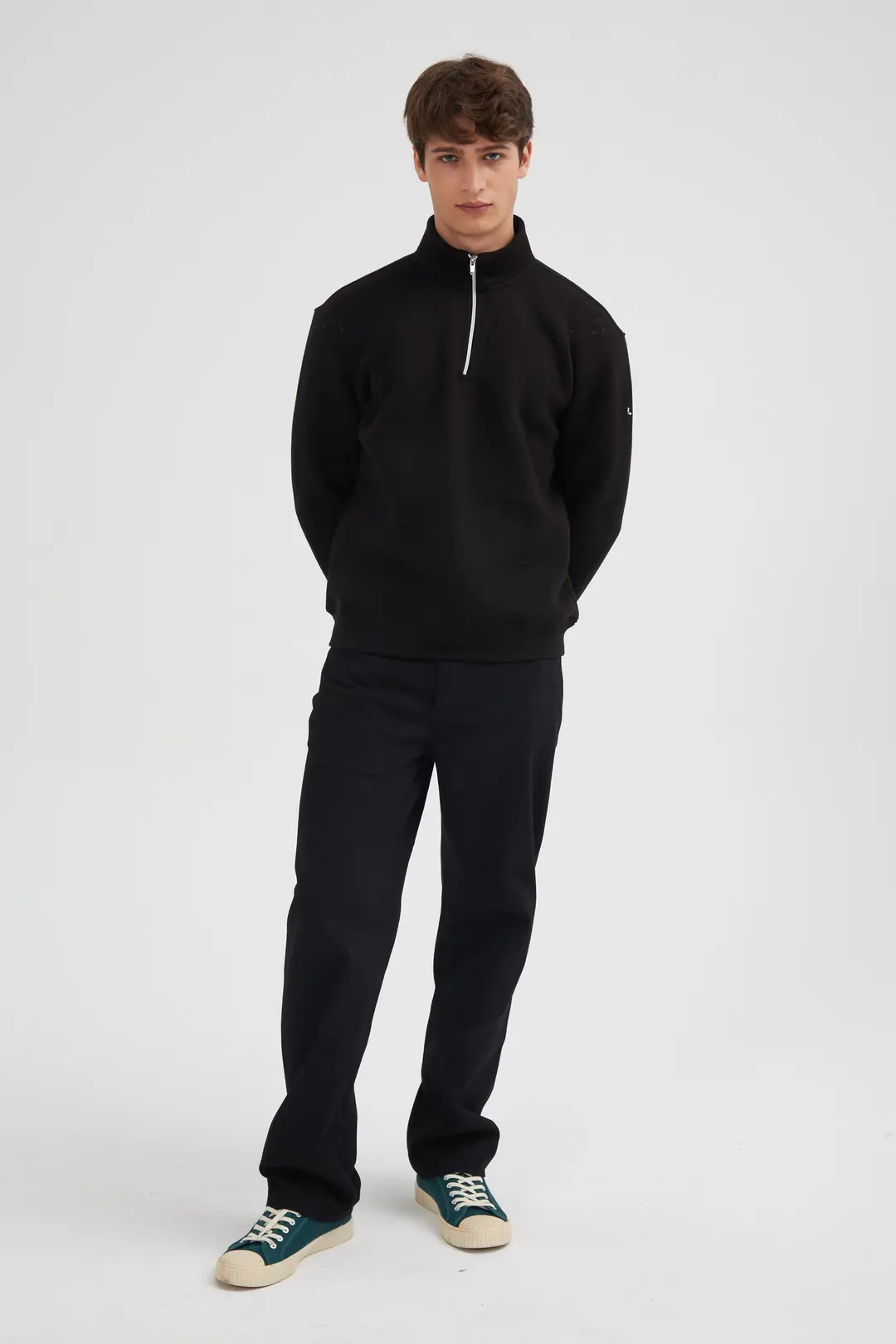 Erkek Dik Yaka Fermuarlı Sweat - 2024549