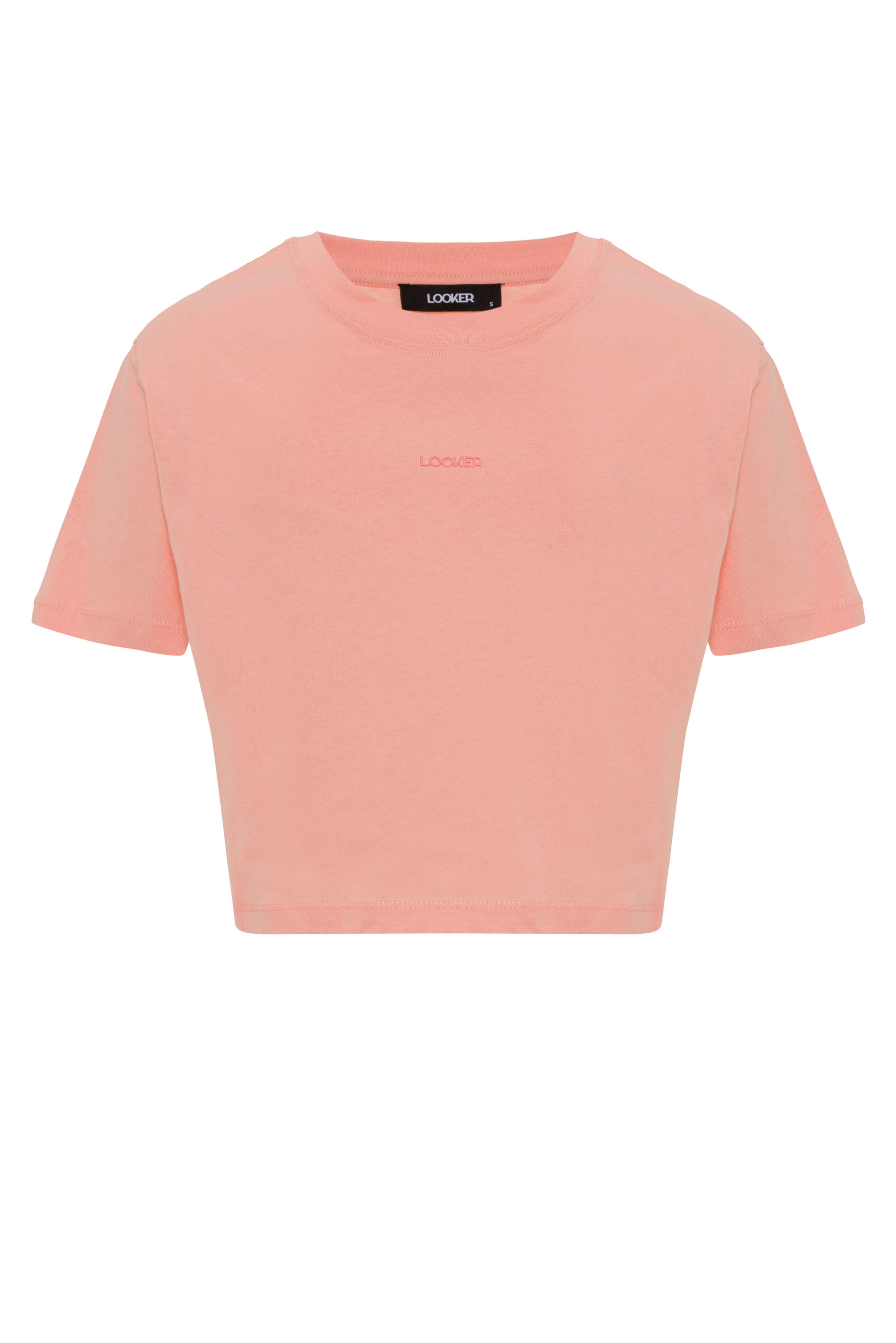 Kadın Oversize Crop T-Shirt - Pempe(Pastel)