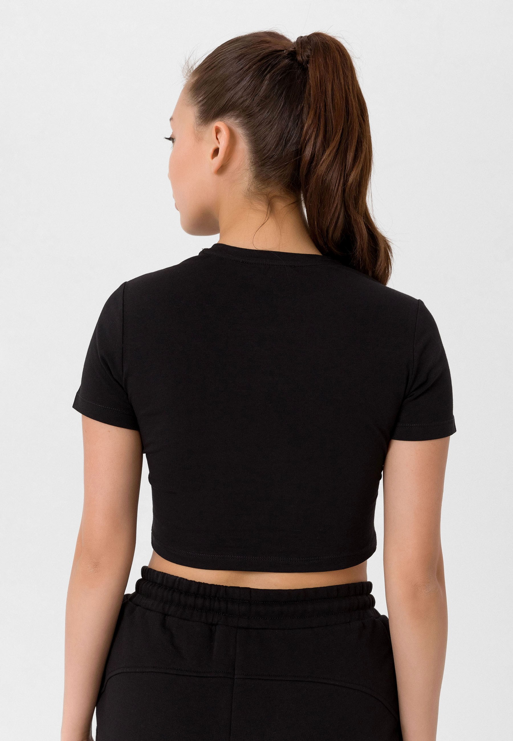 Kadın Slim Fit Crop T-Shirt