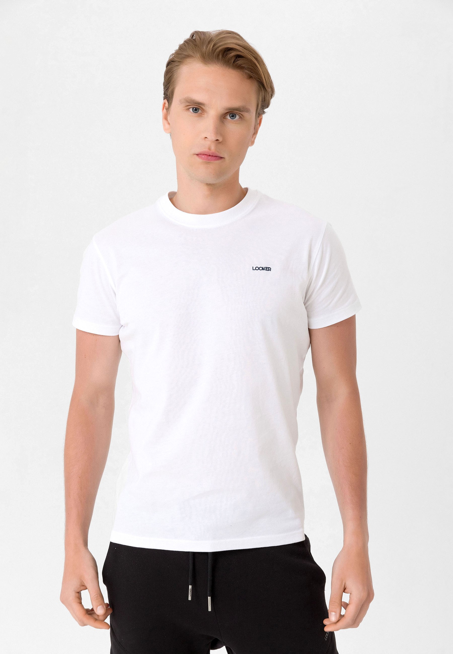 Erkek Basic T-Shirt - Beyaz