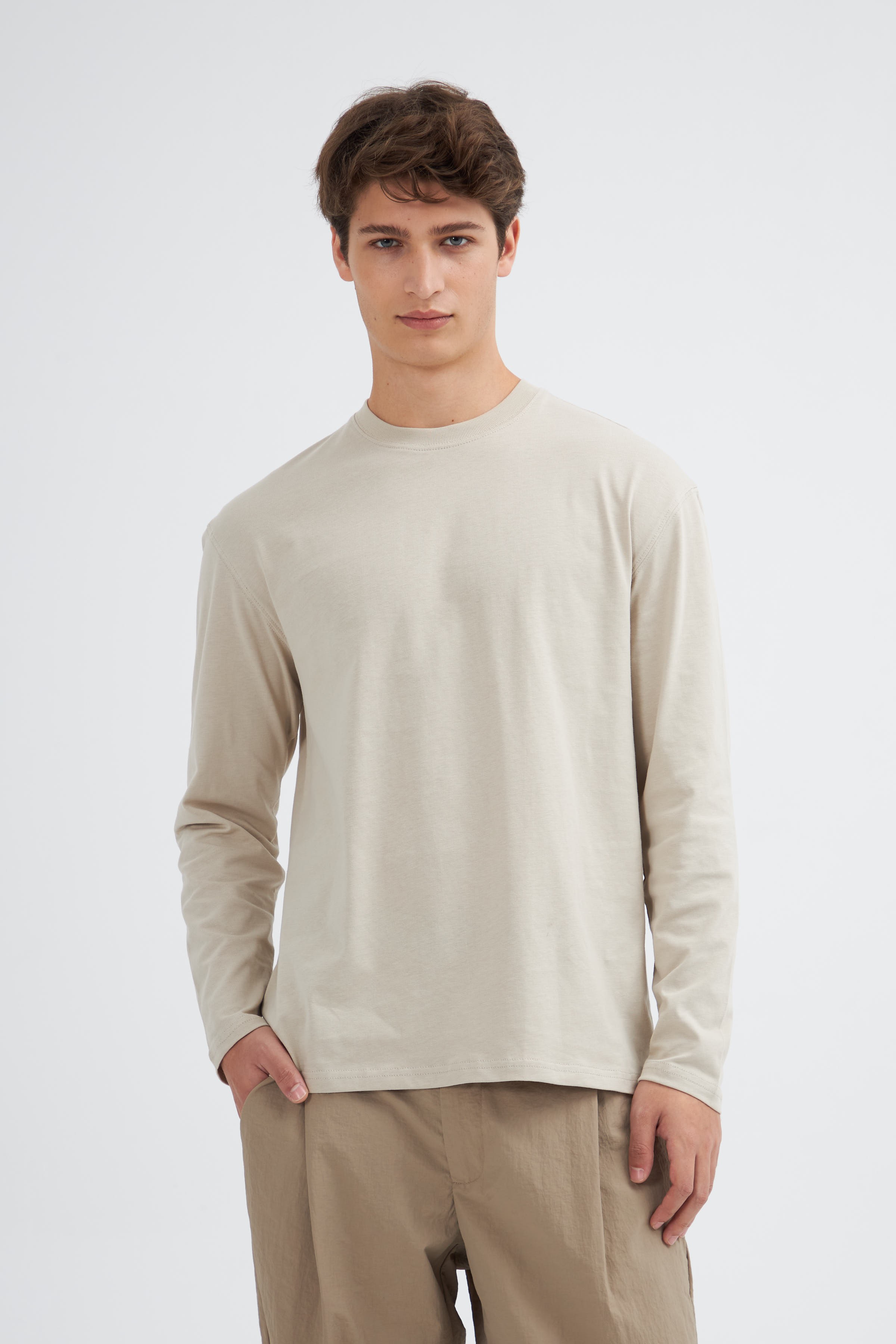 Erkek Oversize Uzun Kol T-Shirt 2024541