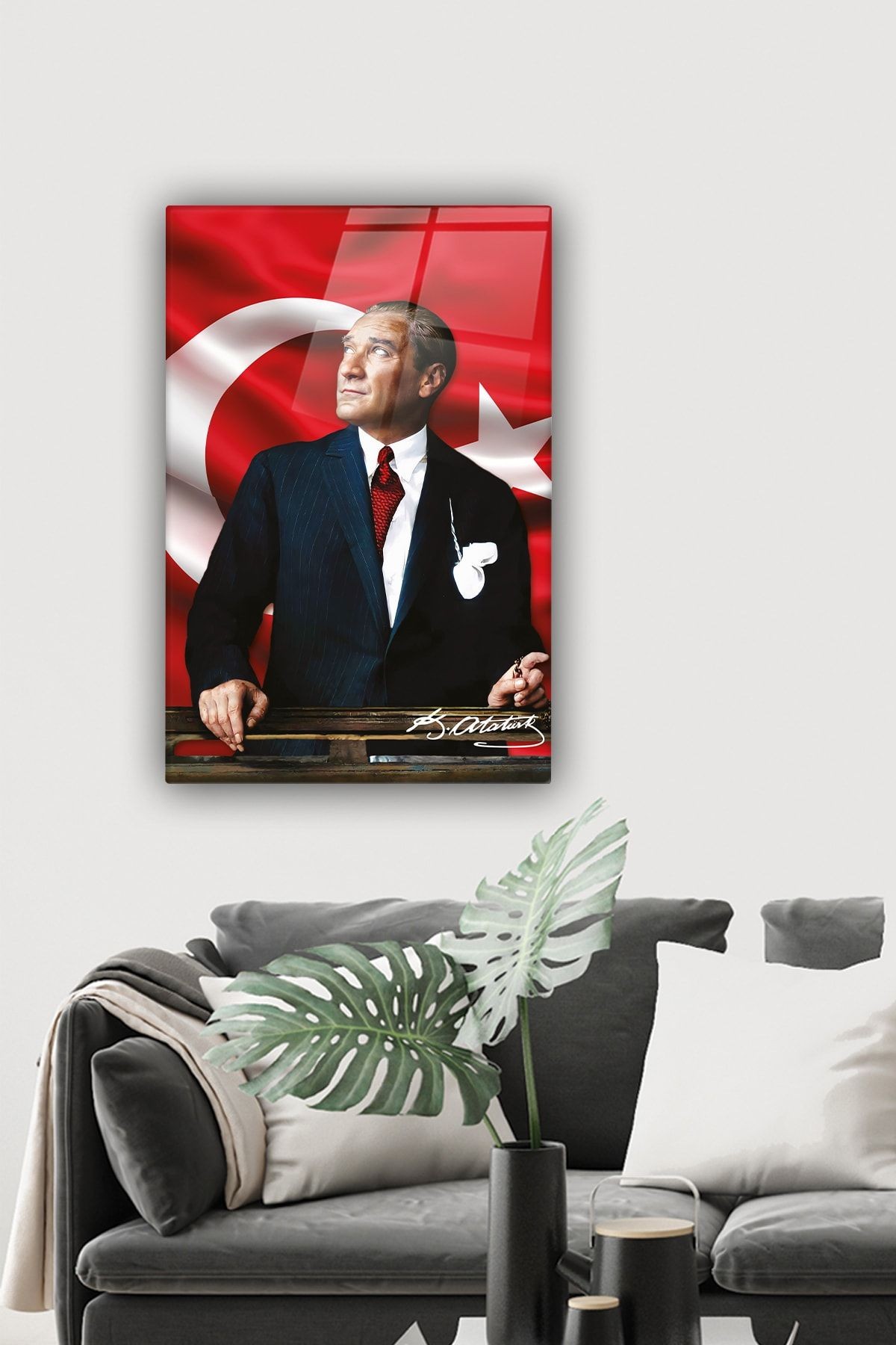 Cam Tablo | Atatürk Serisi | 1 | 40cm X 60cm