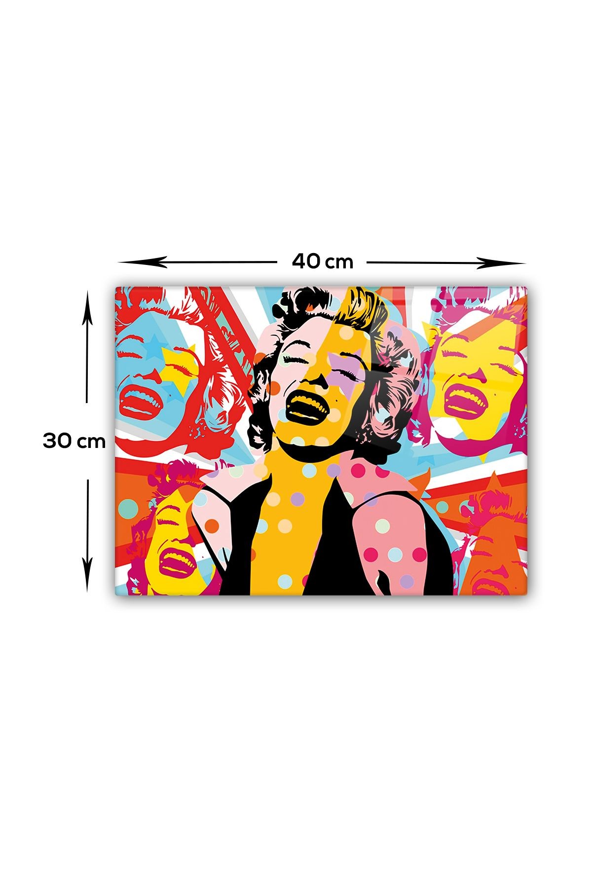 Cam Tablo | Popart Serisi | Marliyn Monroe |