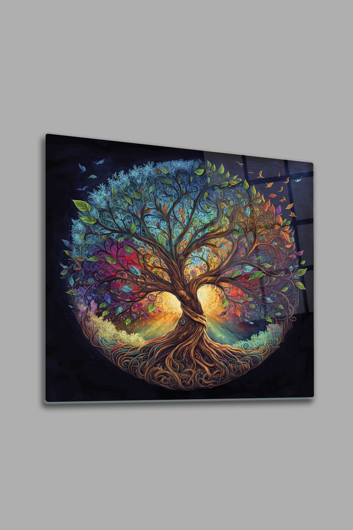 Cam Tablo | Secret Tree | 60cm x 60cm