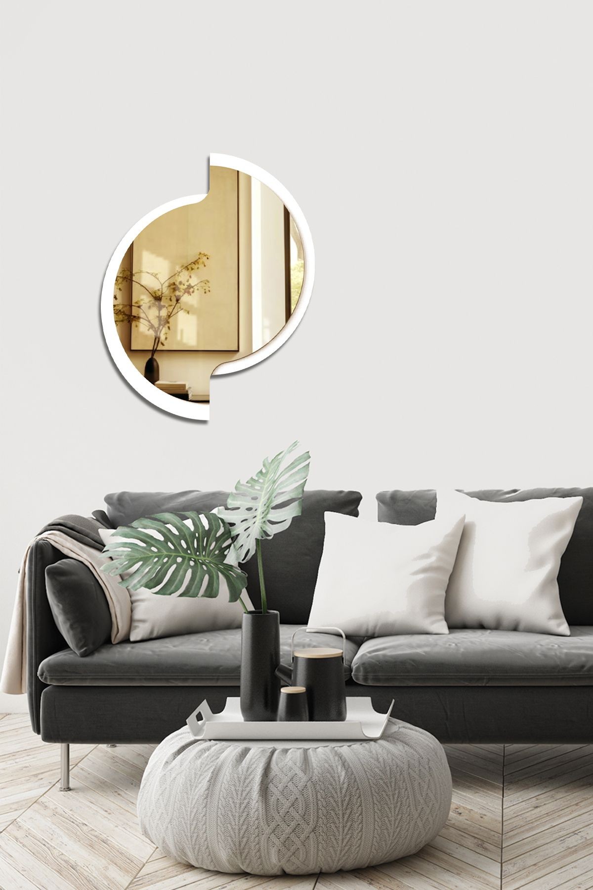 Salon Duvar Aynası | Bronz Ayna | Verona Tasarım Ayna | 45cm x 60cm