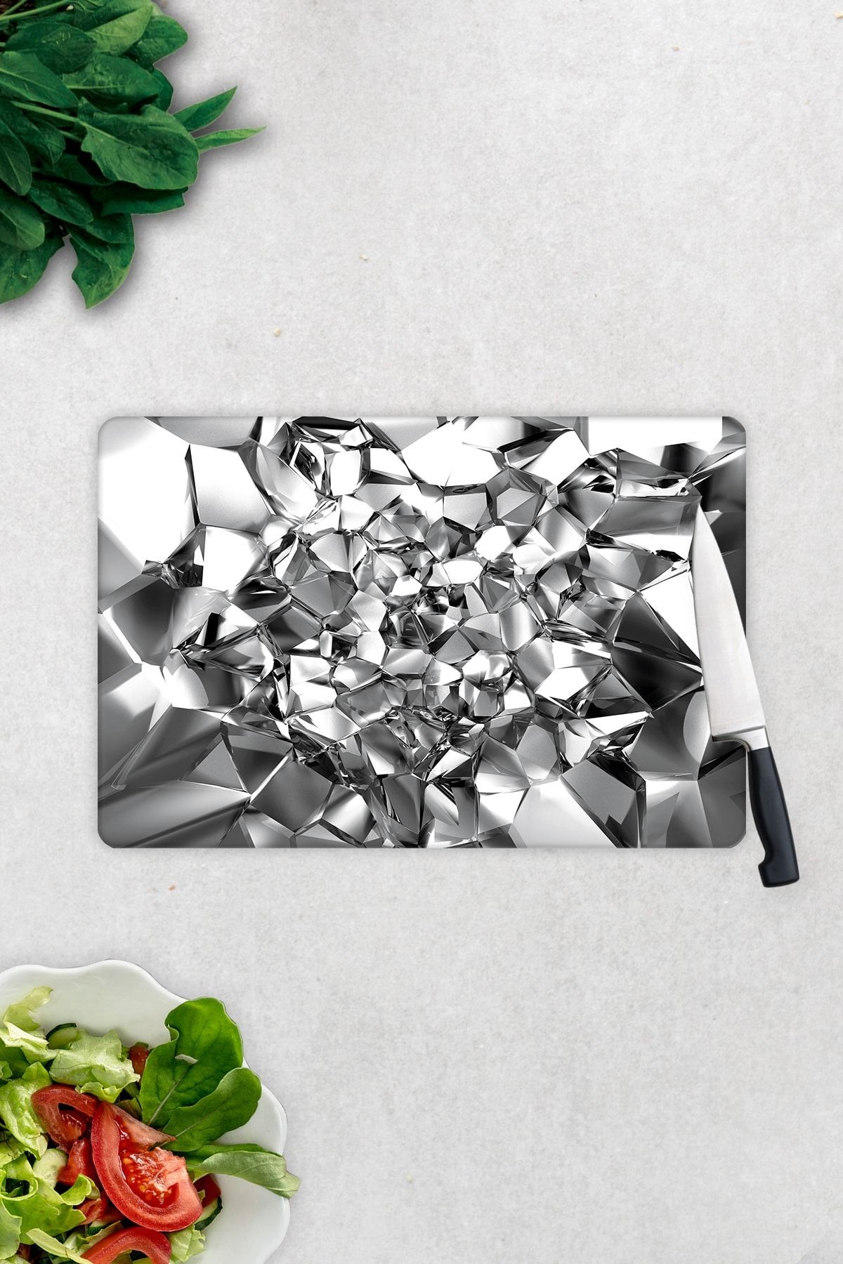 Gümüş Kristal | Cam Kesme Tahtası - Cam Kesme Tablası | 20cm X 30cm