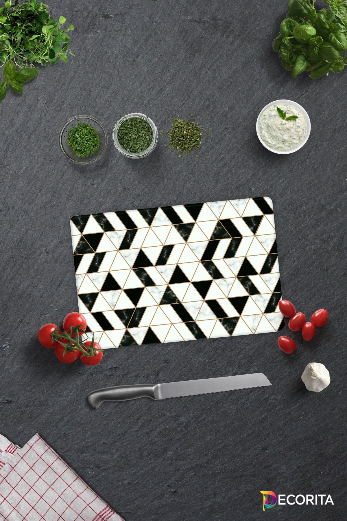 Black Gold | Cam Kesme Tahtası - Cam Kesme Tablası | 20cm X 30cm