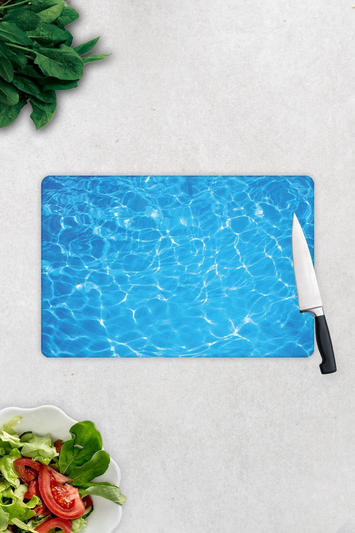 Deniz Baskılı | Cam Kesme Tahtası - Cam Kesme Tablası | 20cm X 30cm