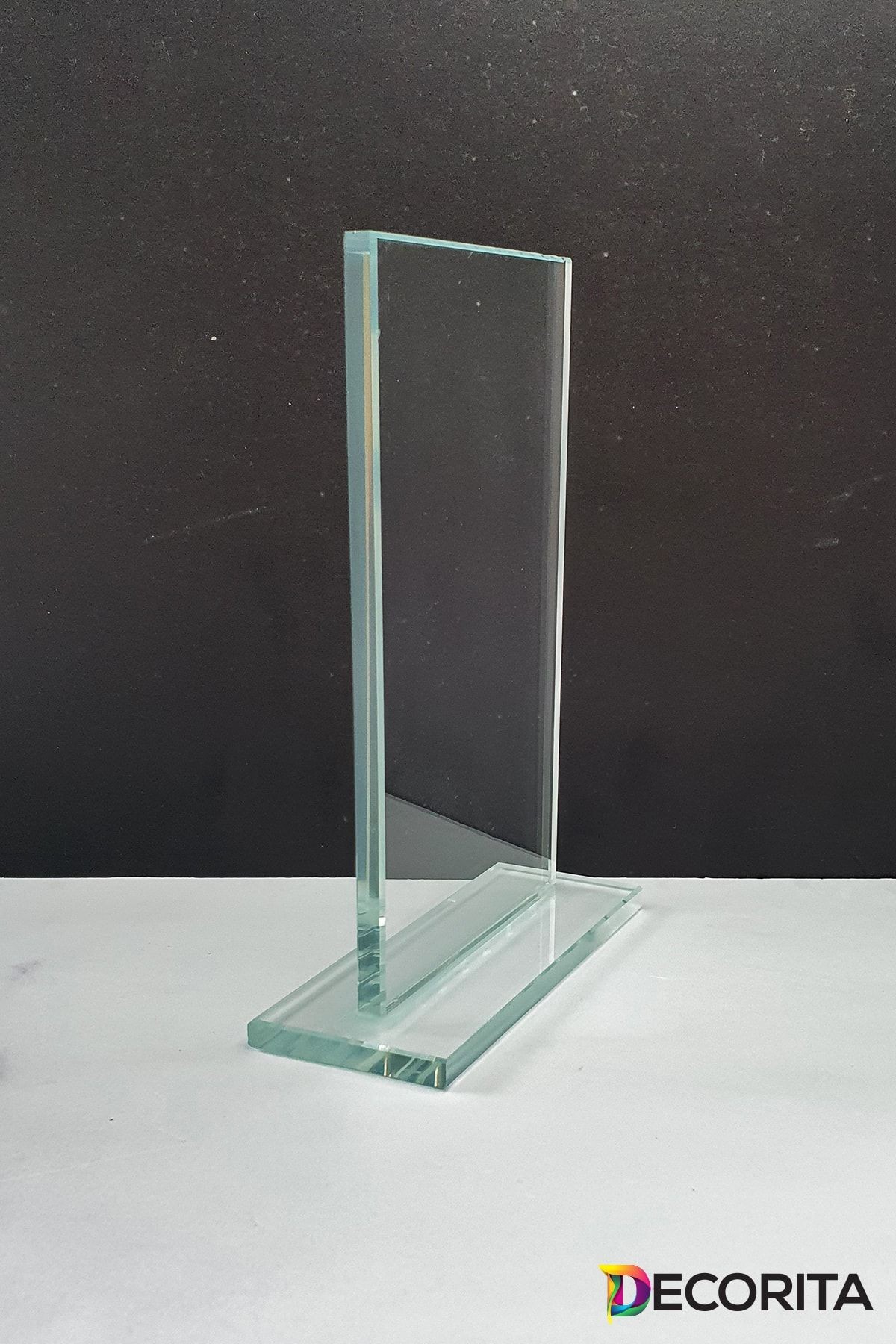 Plaket | Kristal Cam Plaket | Şekil-1 | Baskısız | 10'lu Takım