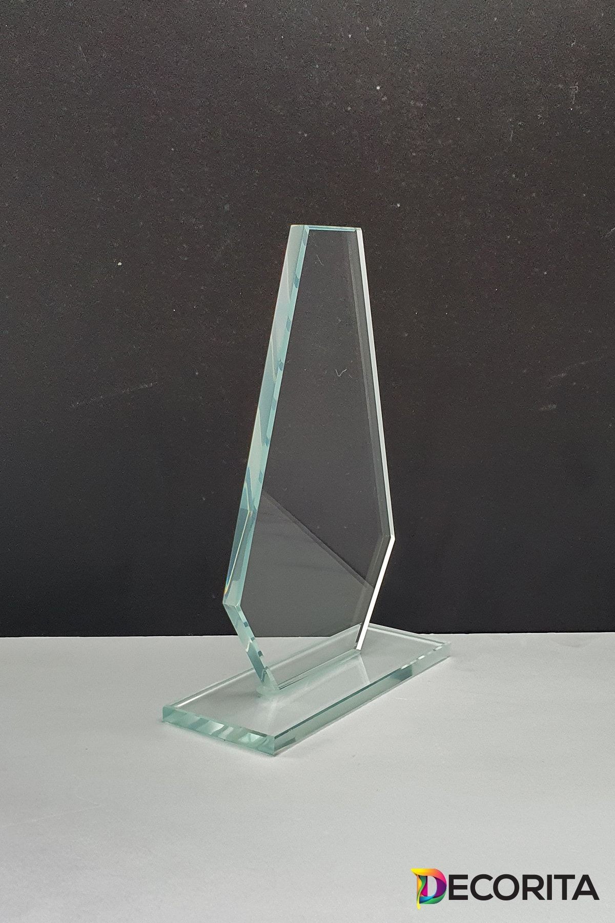 Plaket | Kristal Cam Plaket | Şekil-4 | Baskısız | 10'lu Takım