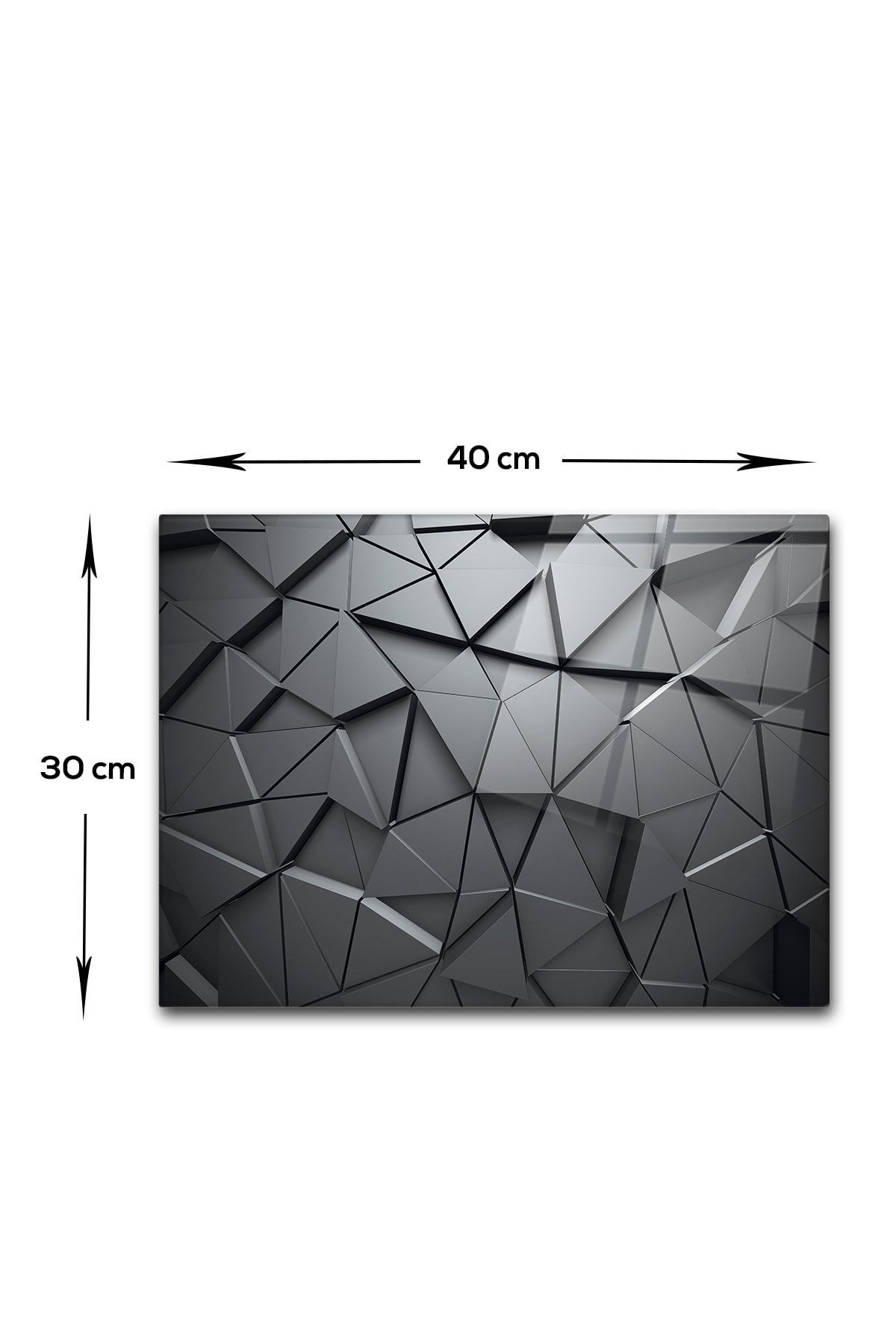 Cam Kesme Tahtası - Cam Kesme Tablası | Antrasit Kristal | 30cm X 40cm