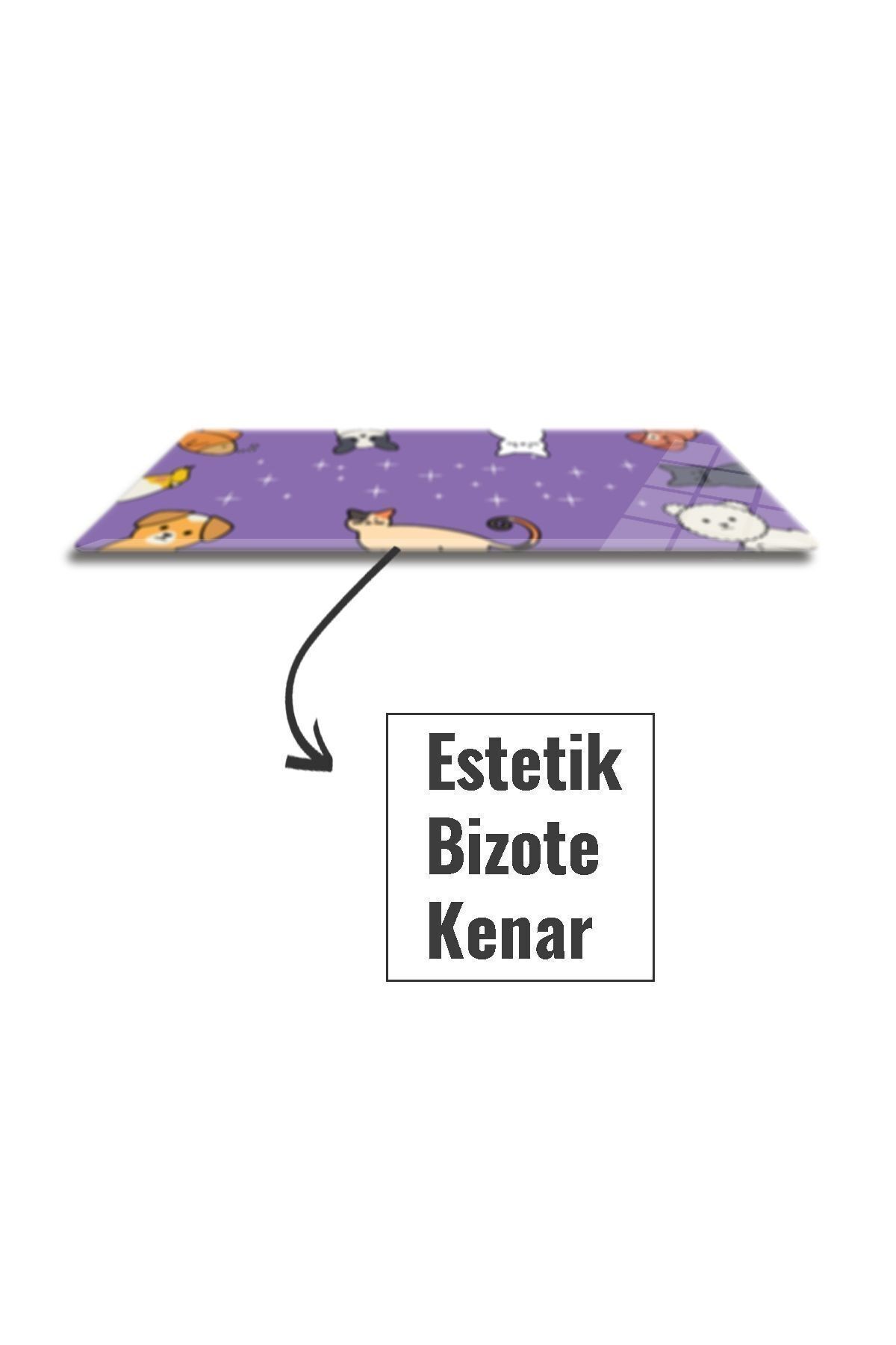 Cam Mouse Pad | Cam Masa Matı | Cute Puppies | Large | 40cm X 80cm