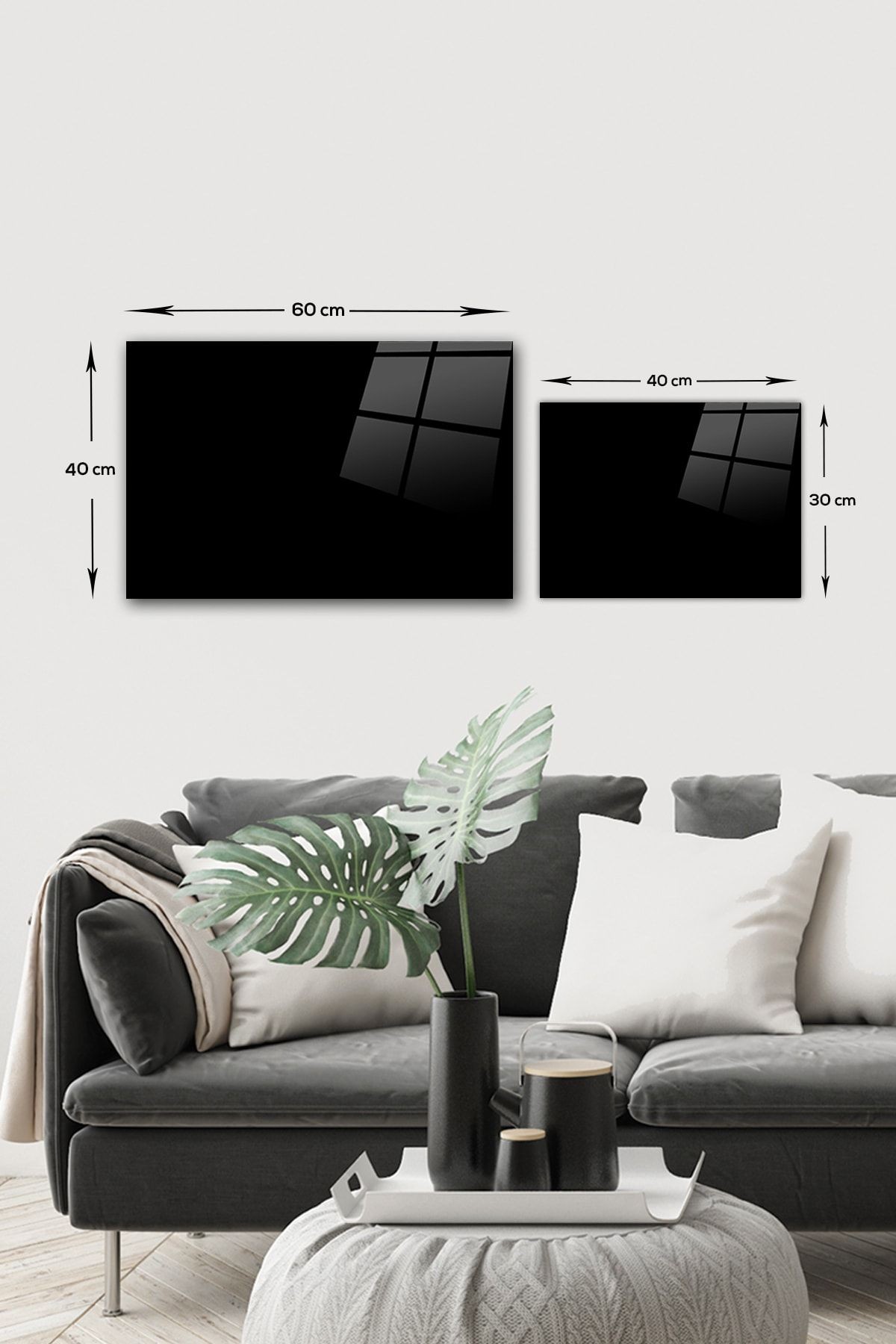 Kişisel Gelişim Cam Tablo  İş Ciddiyeti  40cm X 60cm