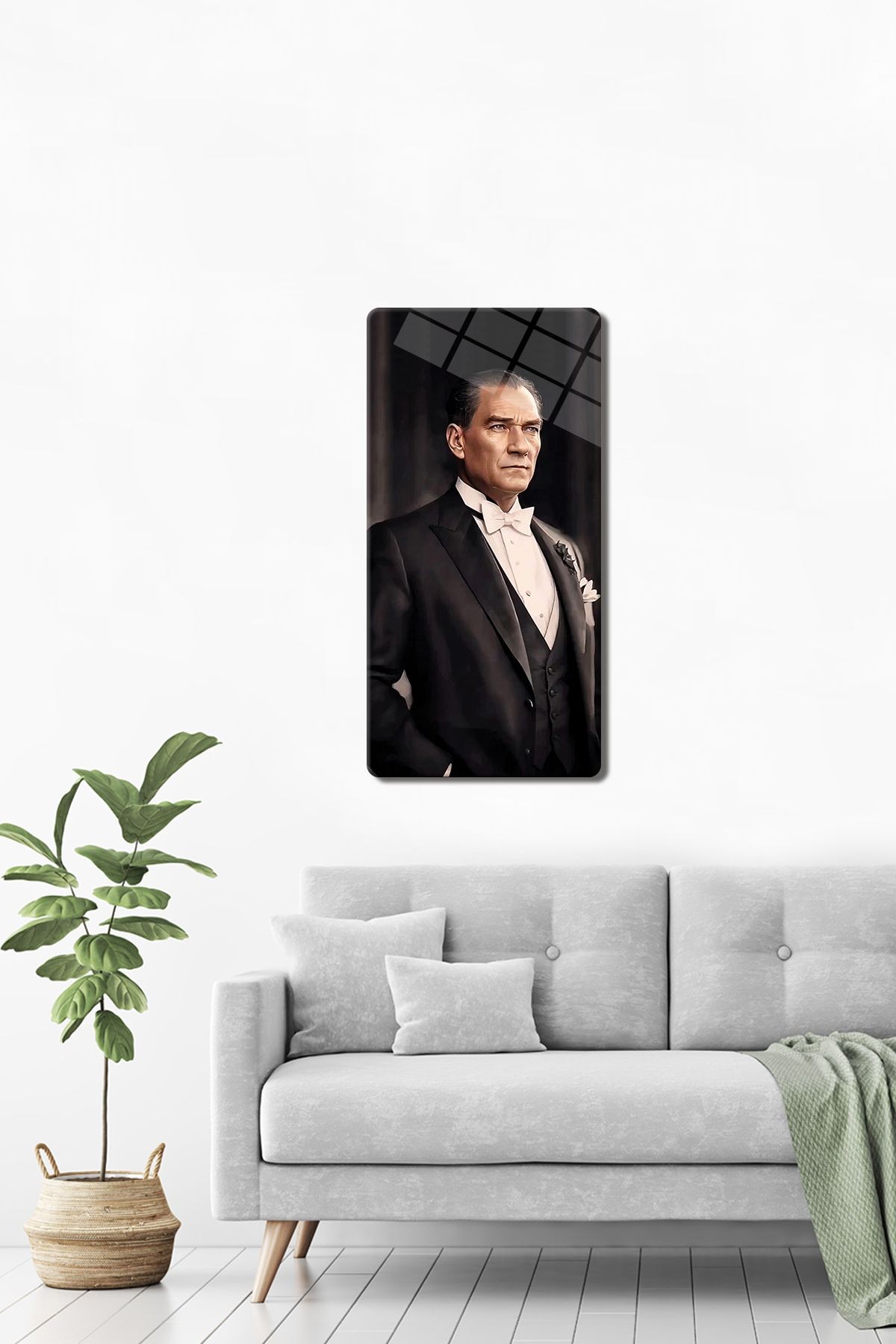 Cam Tablo | Modern Art Serisi | Great Atatürk | 40cm x 80cm