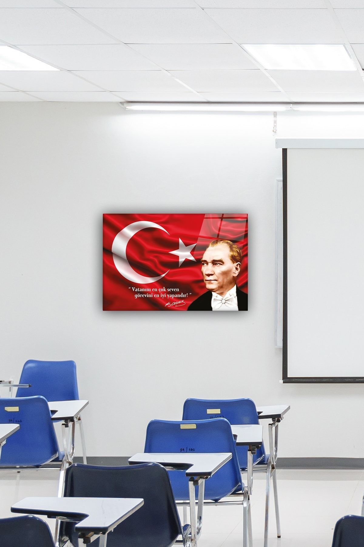 Cam Tablo | Atatürk Serisi | 3 | 40cm X 60cm