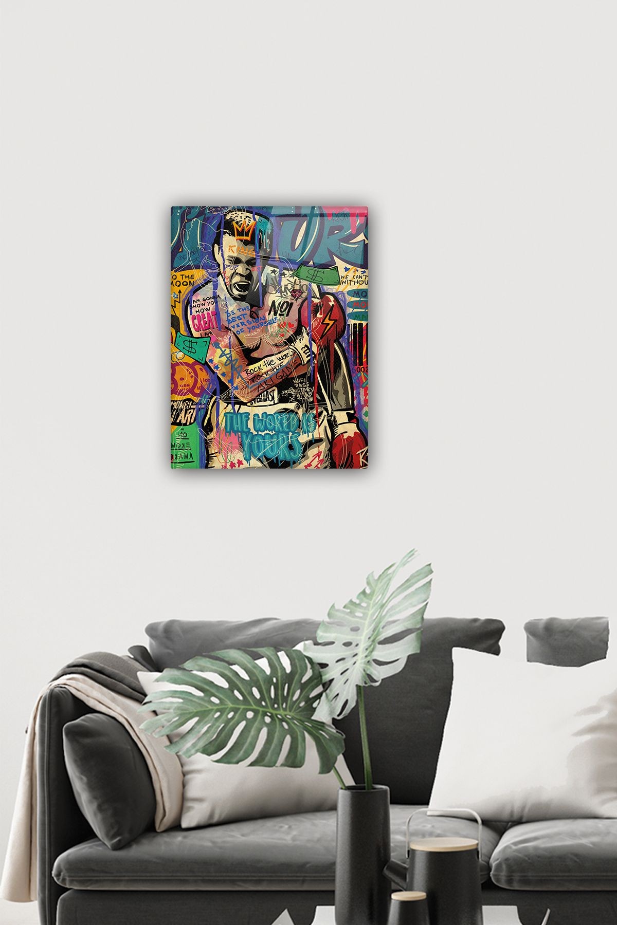 Cam Tablo | Popart Serisi | Muhammed Ali |