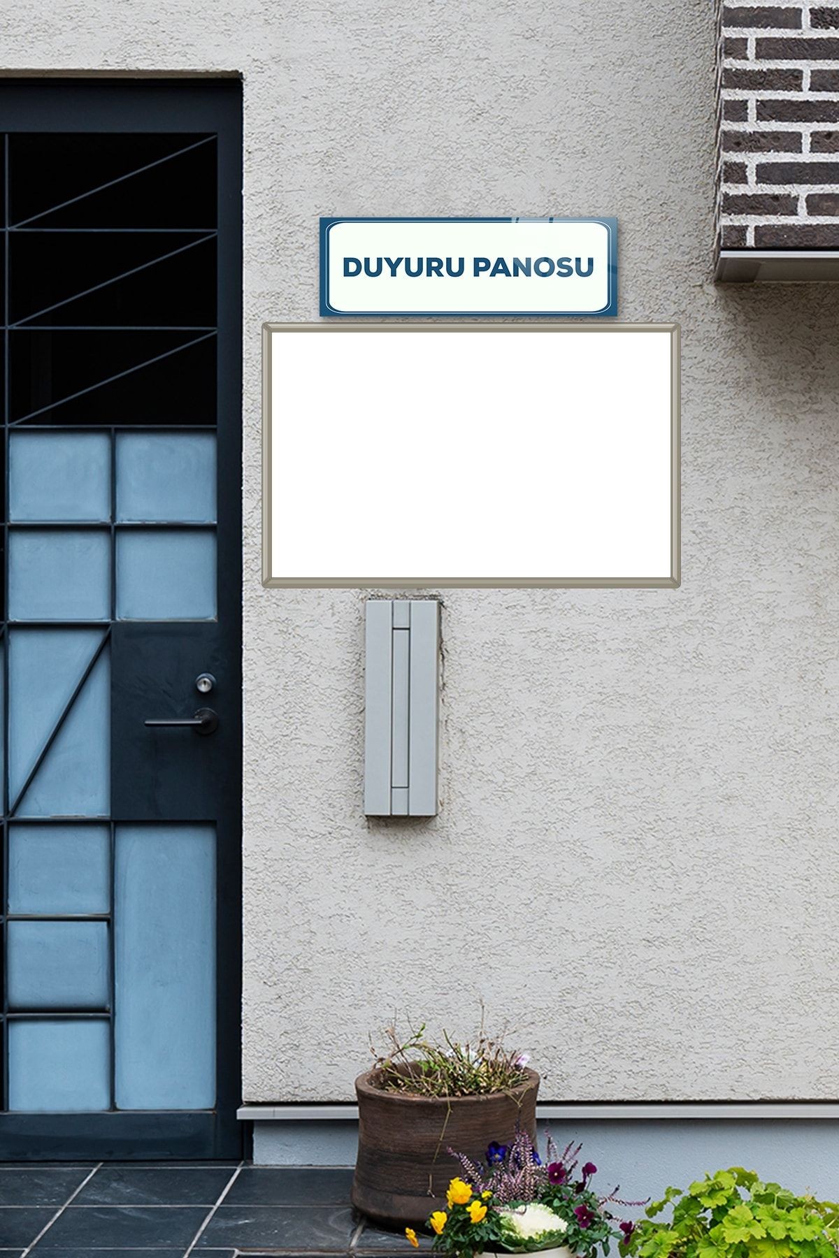 | Cam Yönlendirme Levhası | Duyuru Panosu | 60cm X 20cm