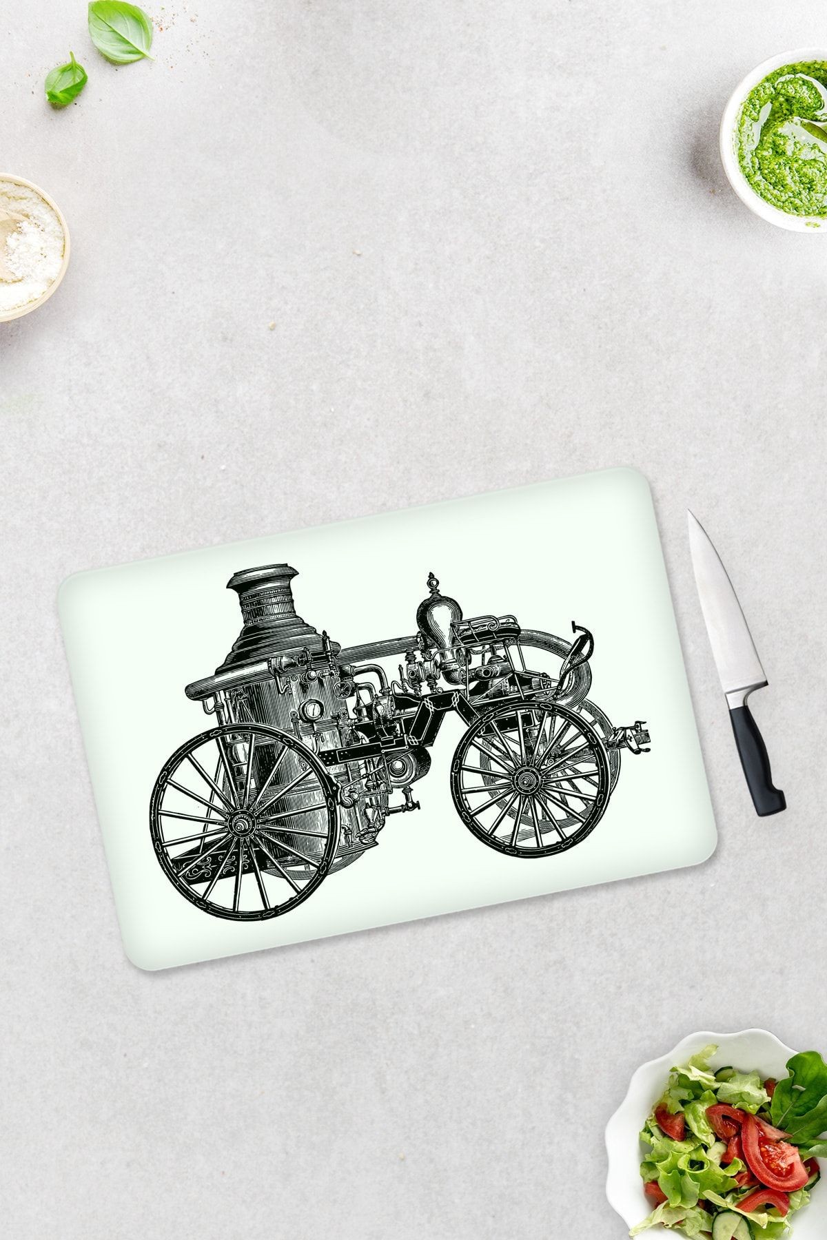 Antik Desen | Cam Kesme Tahtası - Cam Kesme Tablası | 30cm X 40cm