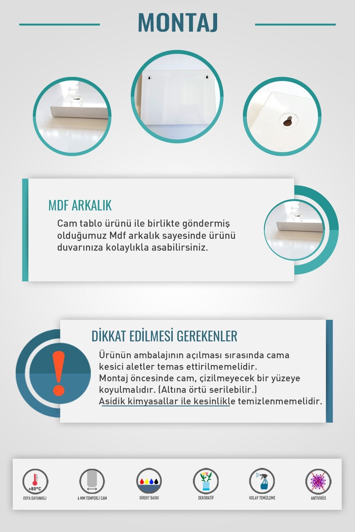 | Dini Islami Tablo | Elif Harfi | Cam Tablo