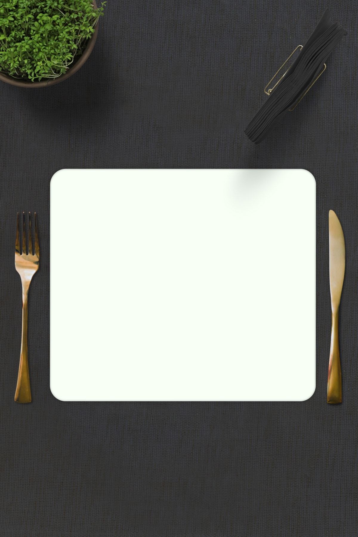 2'li Takım | Cam Tabak - Kahvaltı Tabağı - Pasta Tabağı | Düz Renk - Beyaz | 29cm X 34cm
