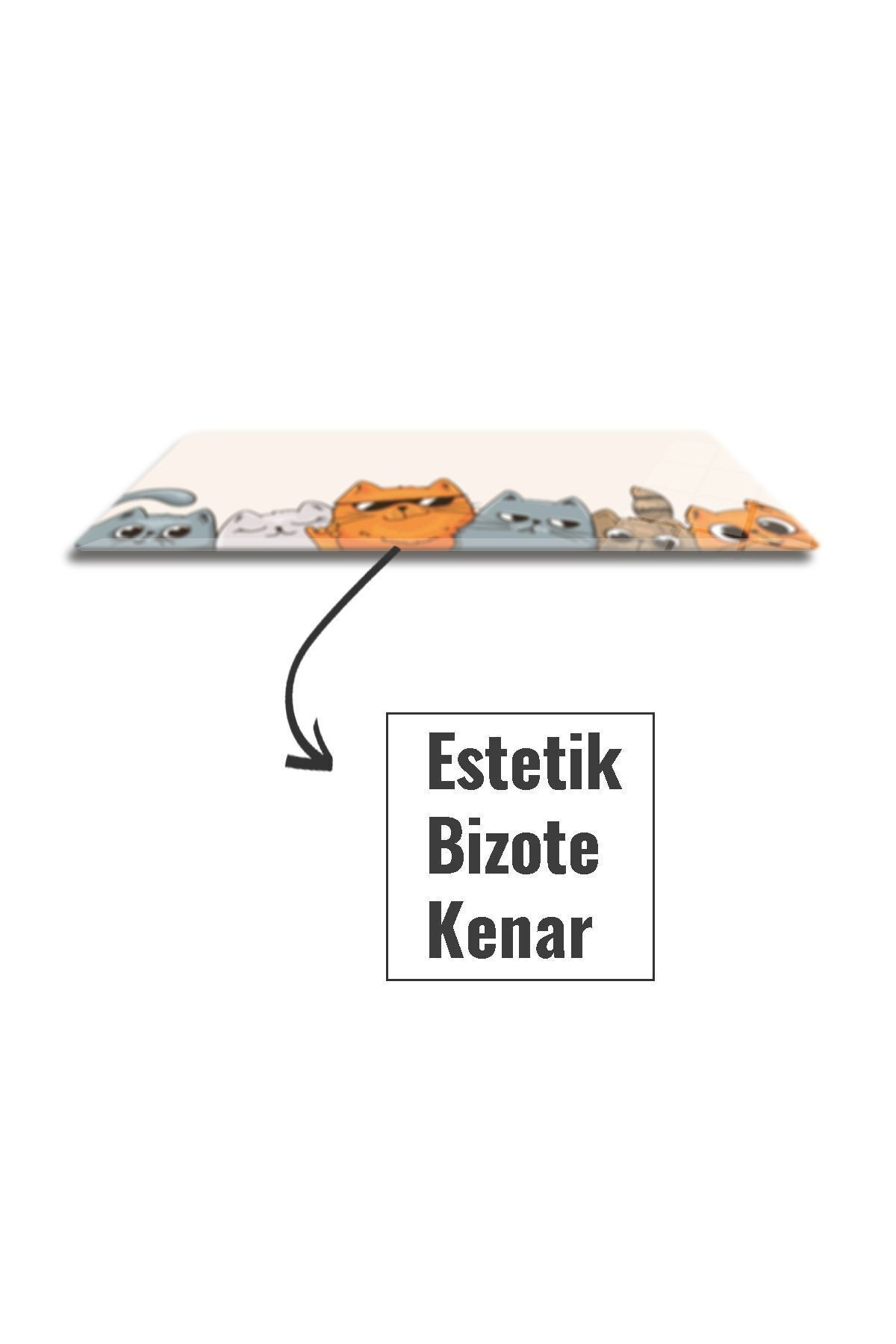 Cam Mouse Pad | Cam Masa Matı | Cool Cats | Large | 40cm X 80cm