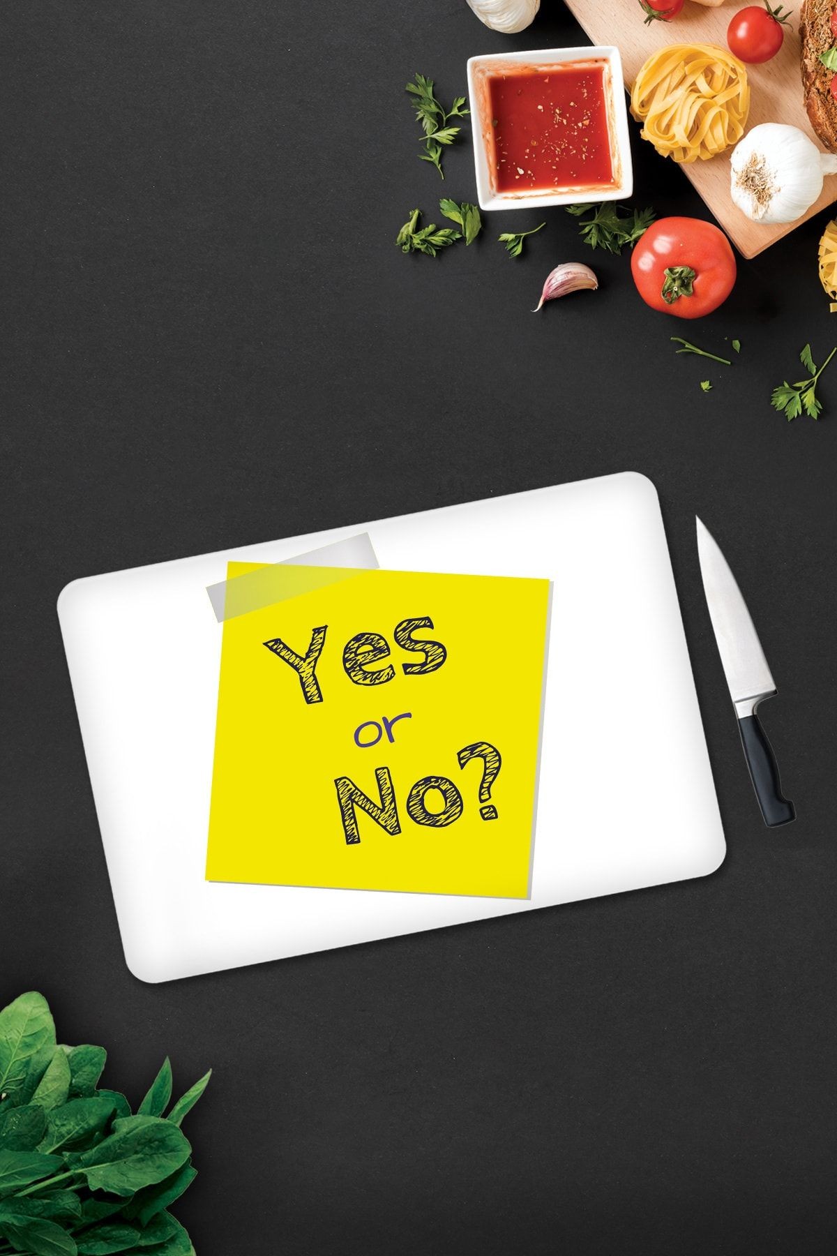 Yes Or No | Cam Kesme Tahtası - Cam Kesme Tablası | 30cm X 40cm