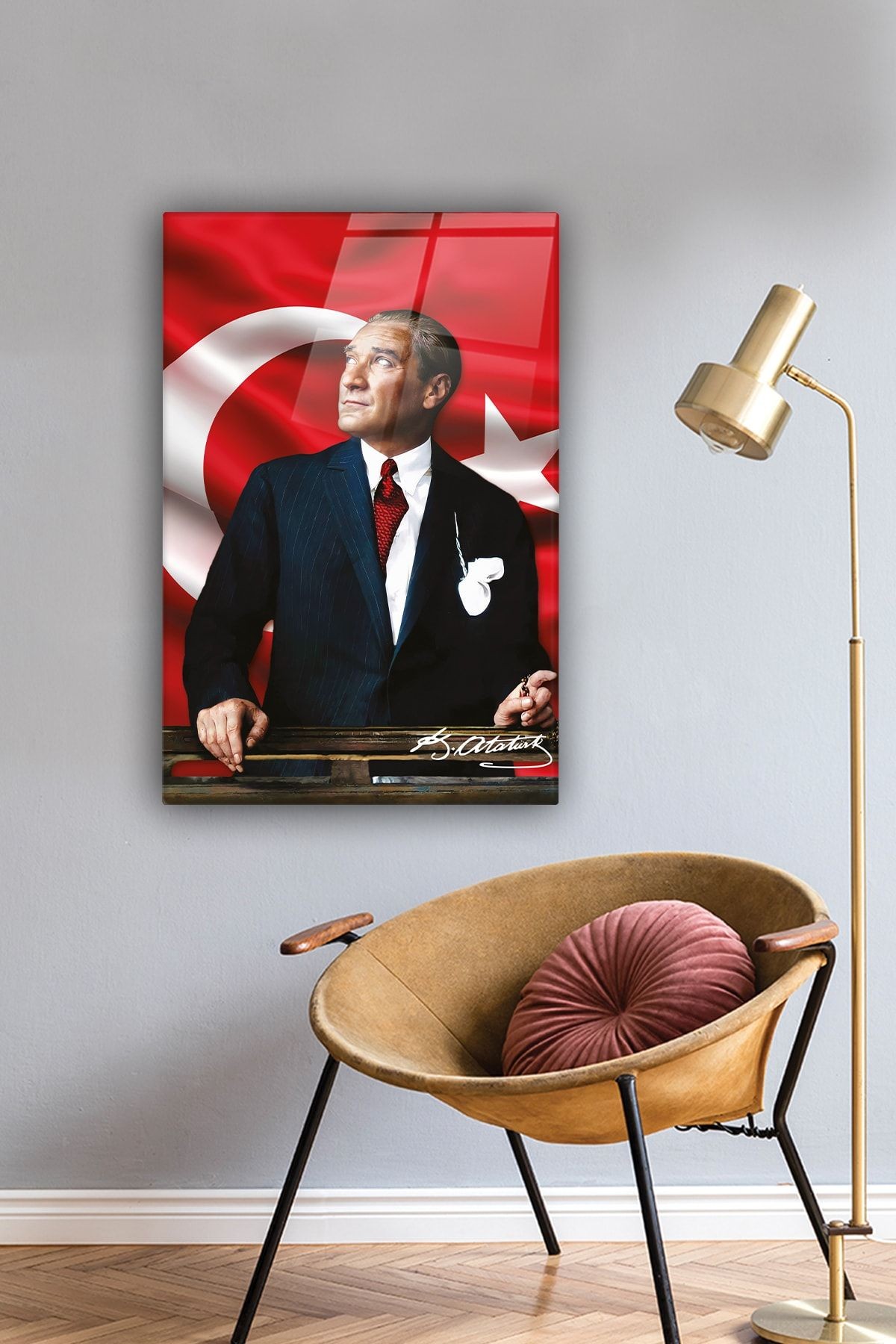Cam Tablo | Atatürk Serisi | 1 | 40cm X 60cm