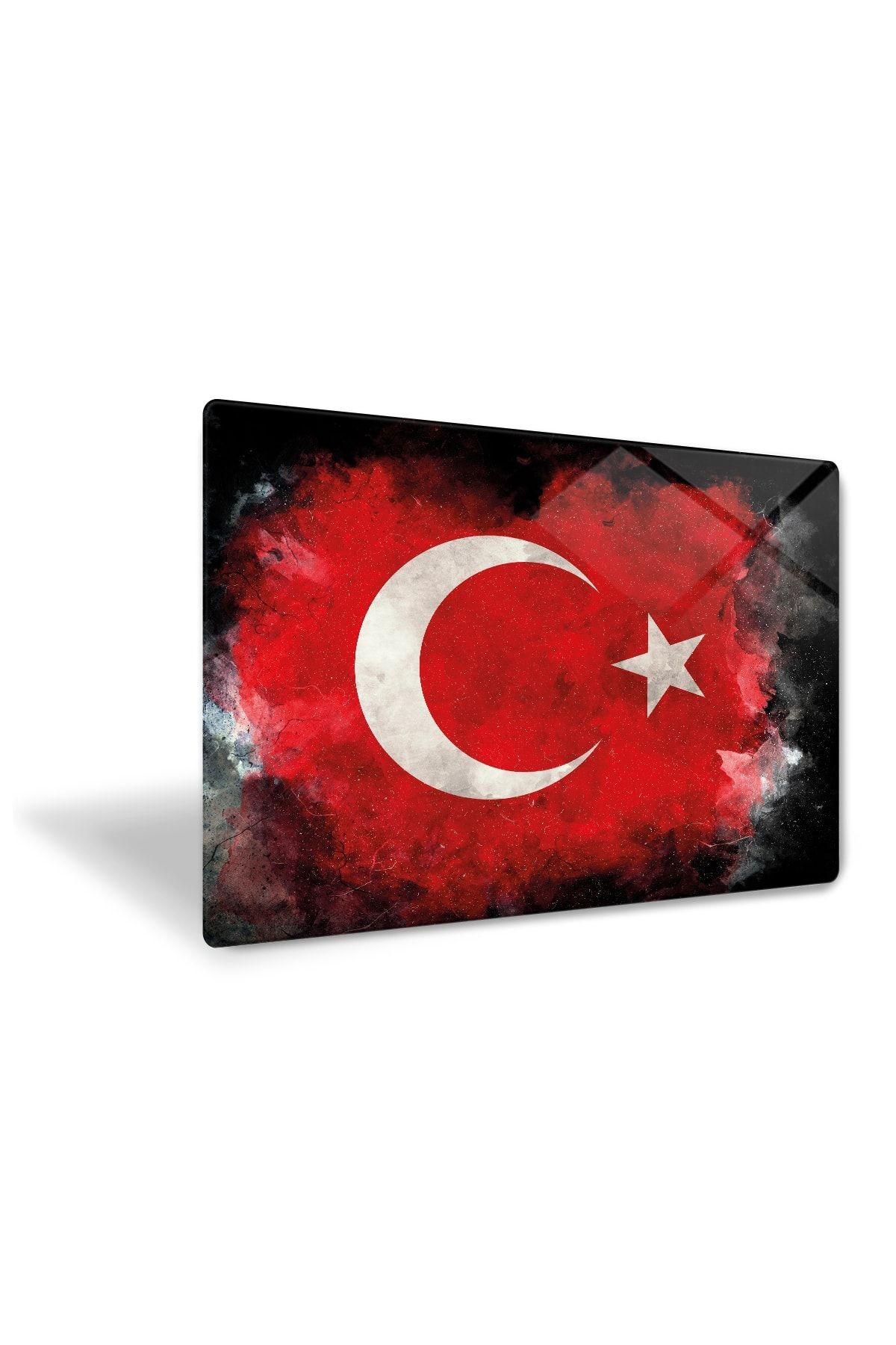 Türk Bayrağı | Cam Tablo | 40cm X 60cm
