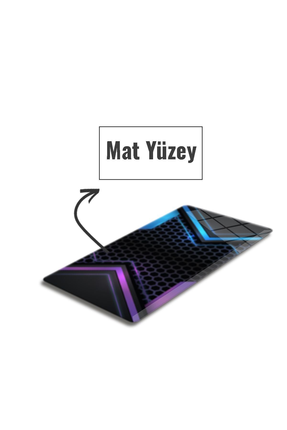Cam Mouse Pad | Cam Masa Matı | Light Effect | Large | 40cm X 80cm