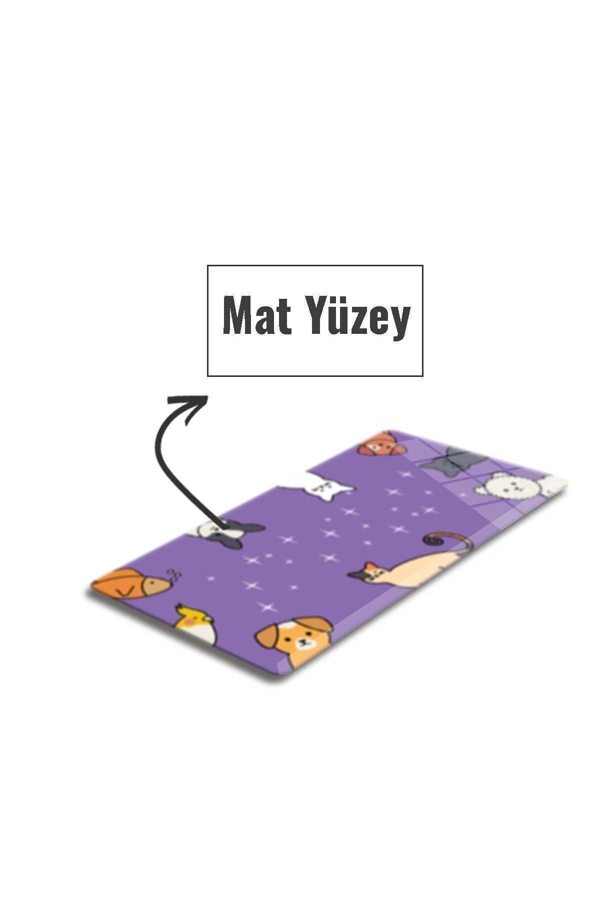 Cam Mouse Pad | Cam Masa Matı | Cute Puppies | Large | 40cm X 80cm