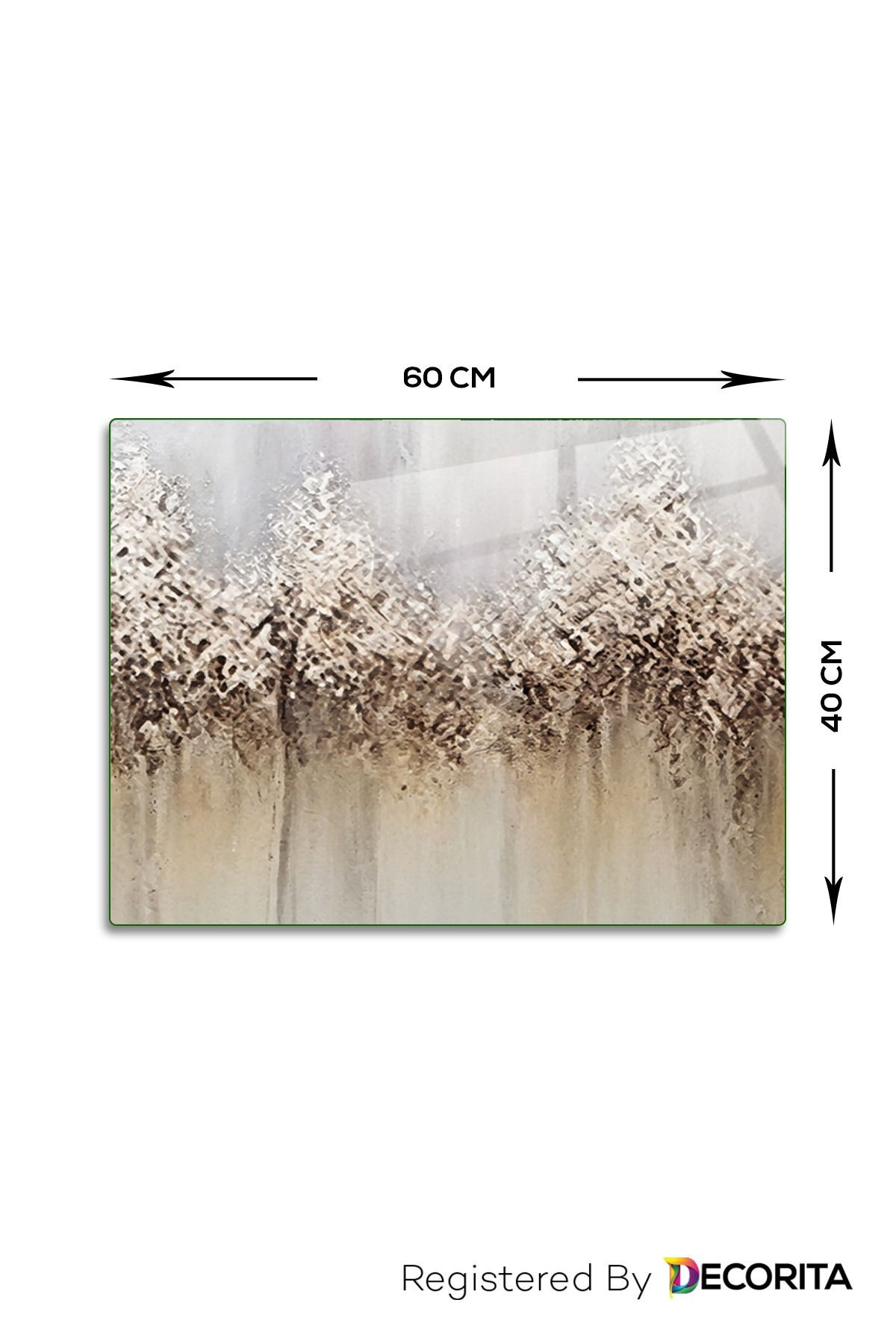 Cam Tablo | Romantik Seri | 3'lü Takım | Mistik Orman | 40cm x 60cm, 5cm x 50cm