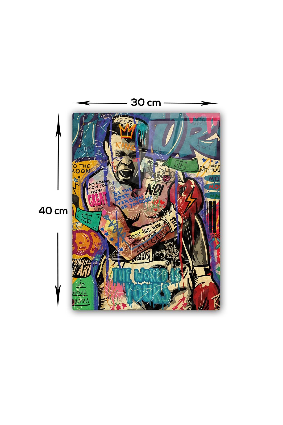Cam Tablo | Popart Serisi | Muhammed Ali |