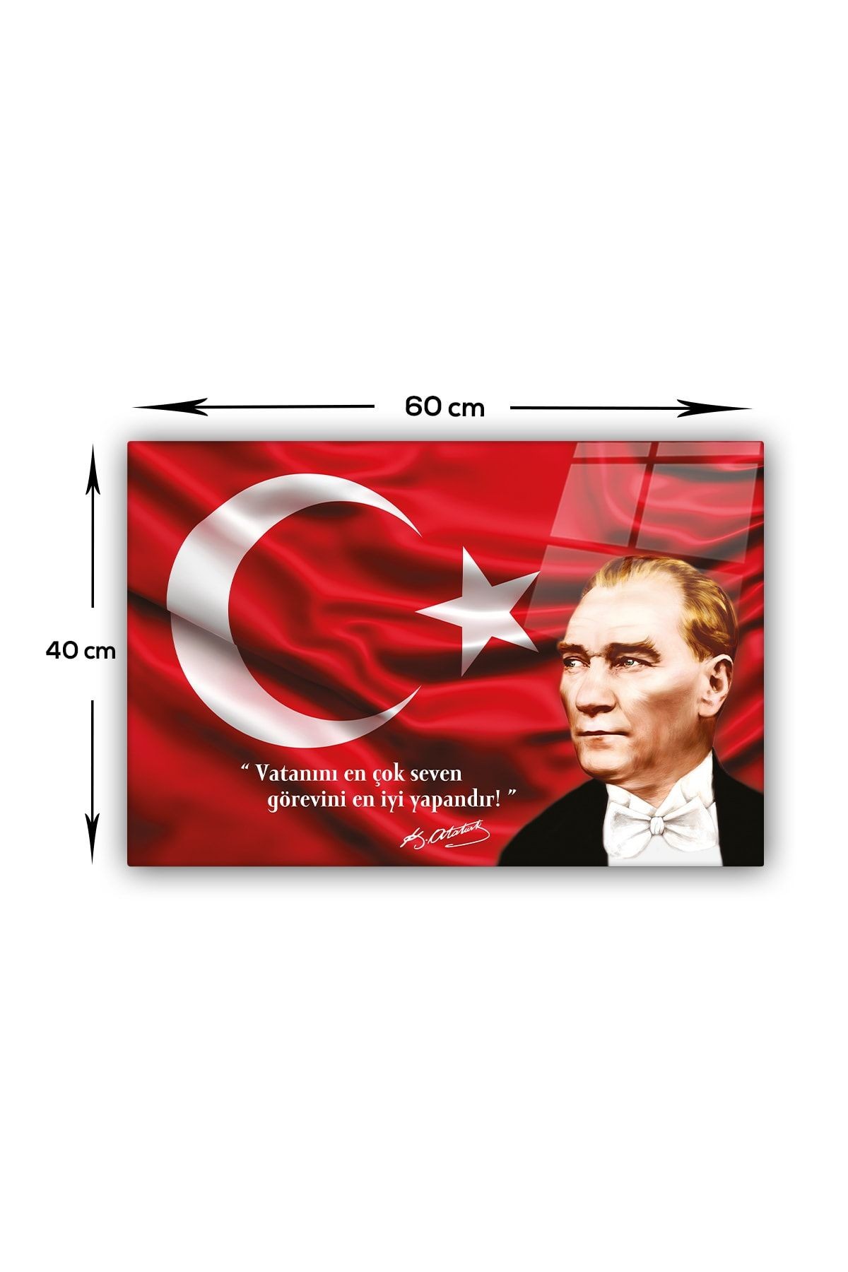 Cam Tablo | Atatürk Serisi | 3 | 40cm X 60cm