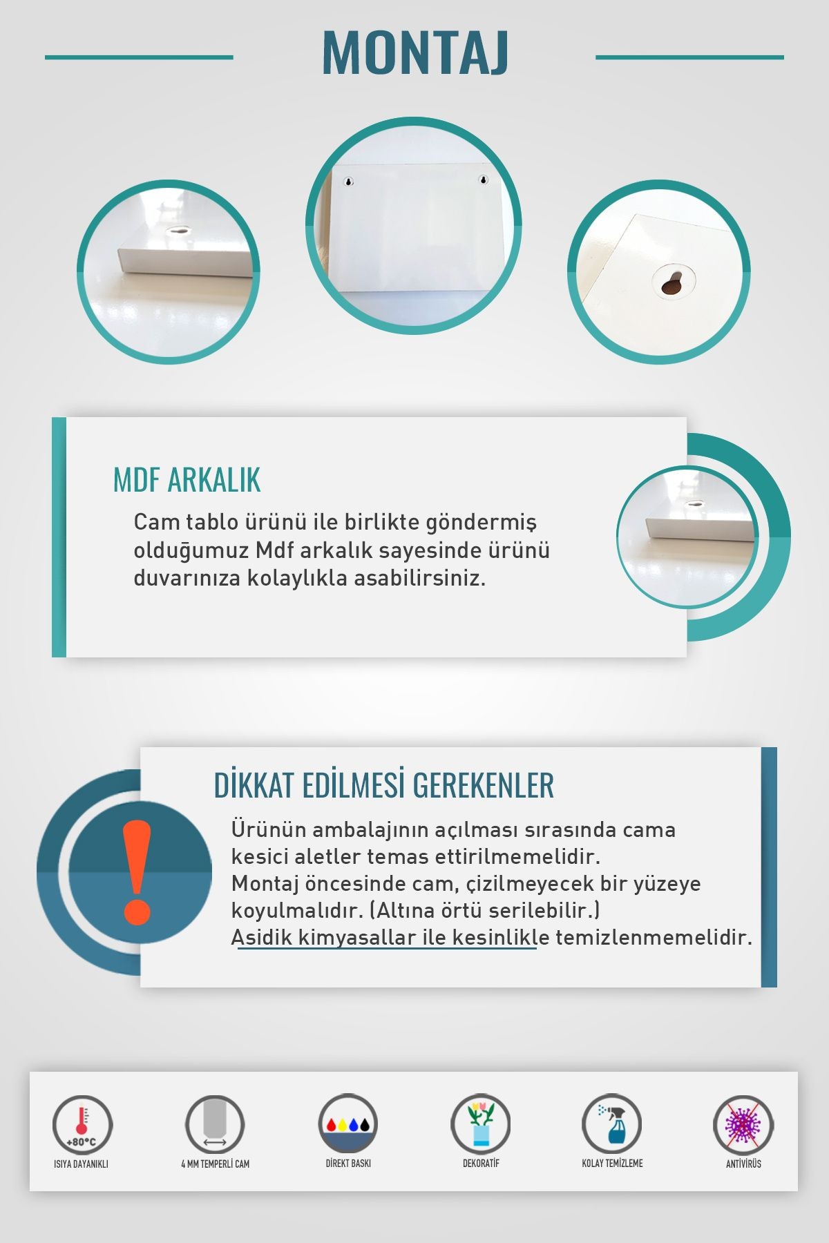 Cam Tablo | Motivasyon Serisi | Baykuş - Bilgelik | 40cm x 60cm