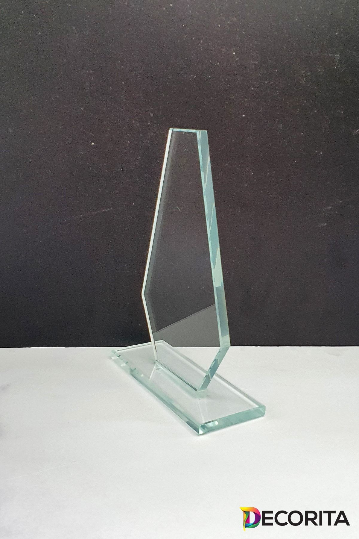 Plaket | Kristal Cam Plaket | Şekil-4 | Baskısız | 10'lu Takım