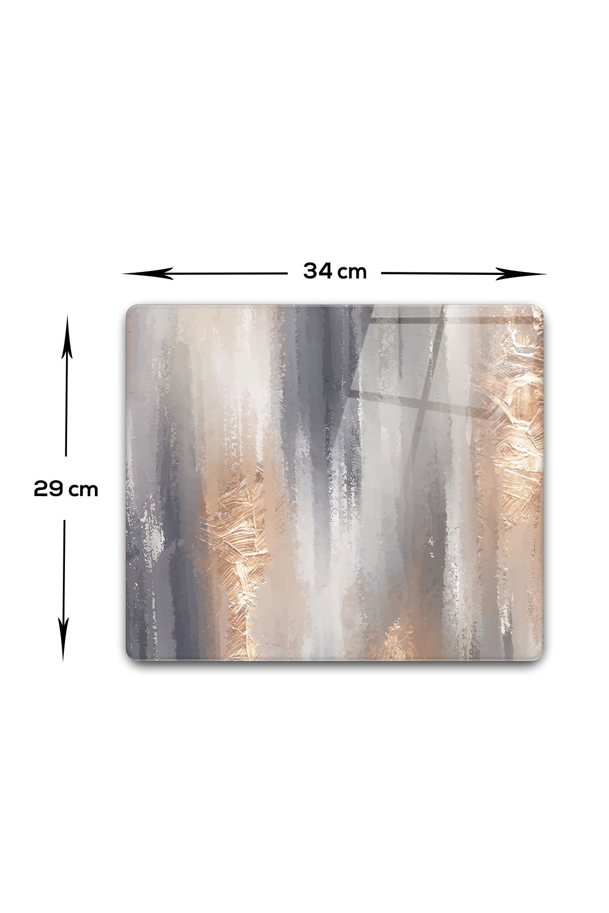 Cam Kesme Tahtası - Cam Kesme Tablası | Kanvas Dokulu | 29 cm x 34 cm