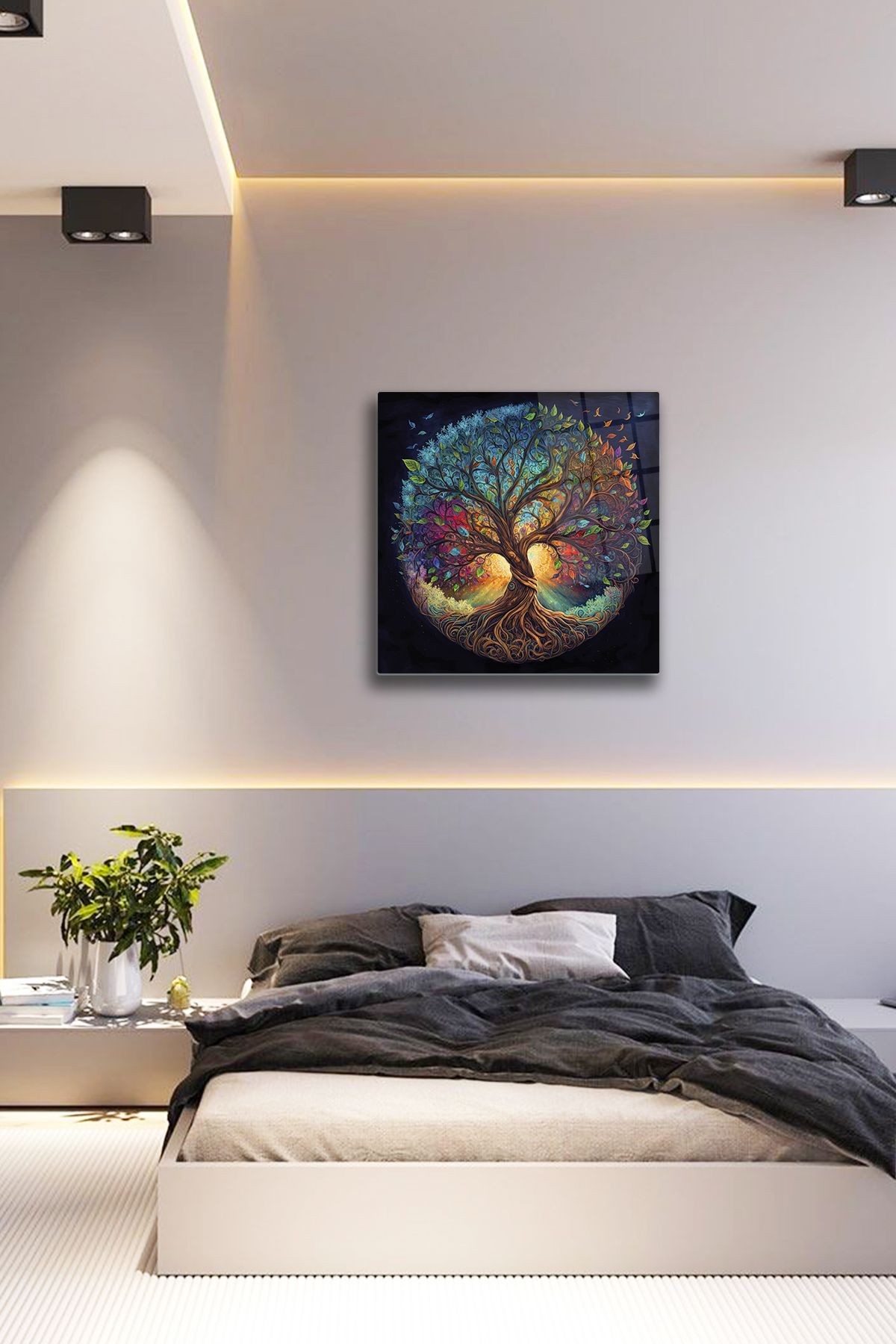 Cam Tablo | Secret Tree | 60cm x 60cm