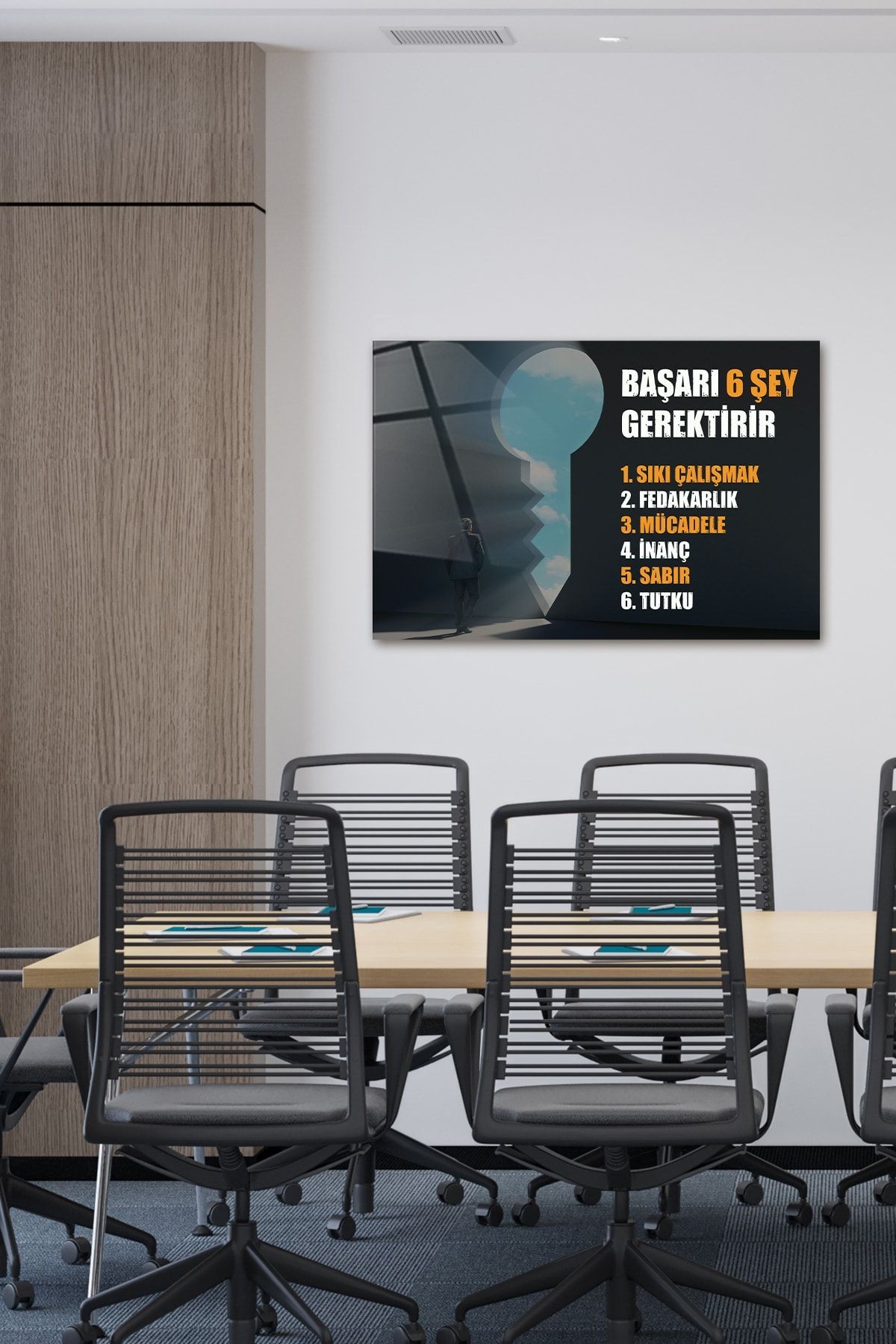 Kişisel Gelişim | Cam Tablo | Başarıya Giden Yol | 40cm X 60cm