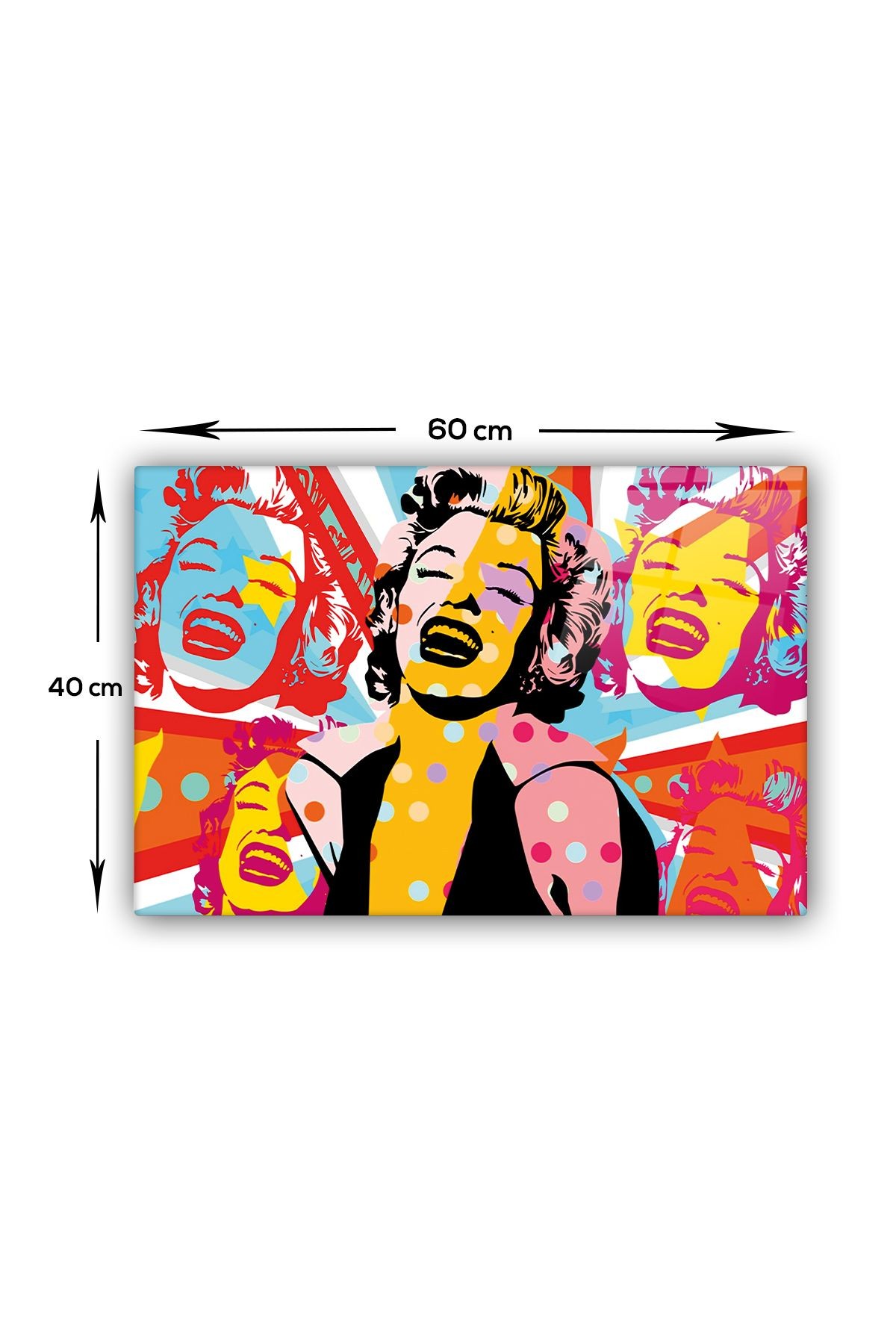 Cam Tablo | Popart Serisi | Marliyn Monroe |