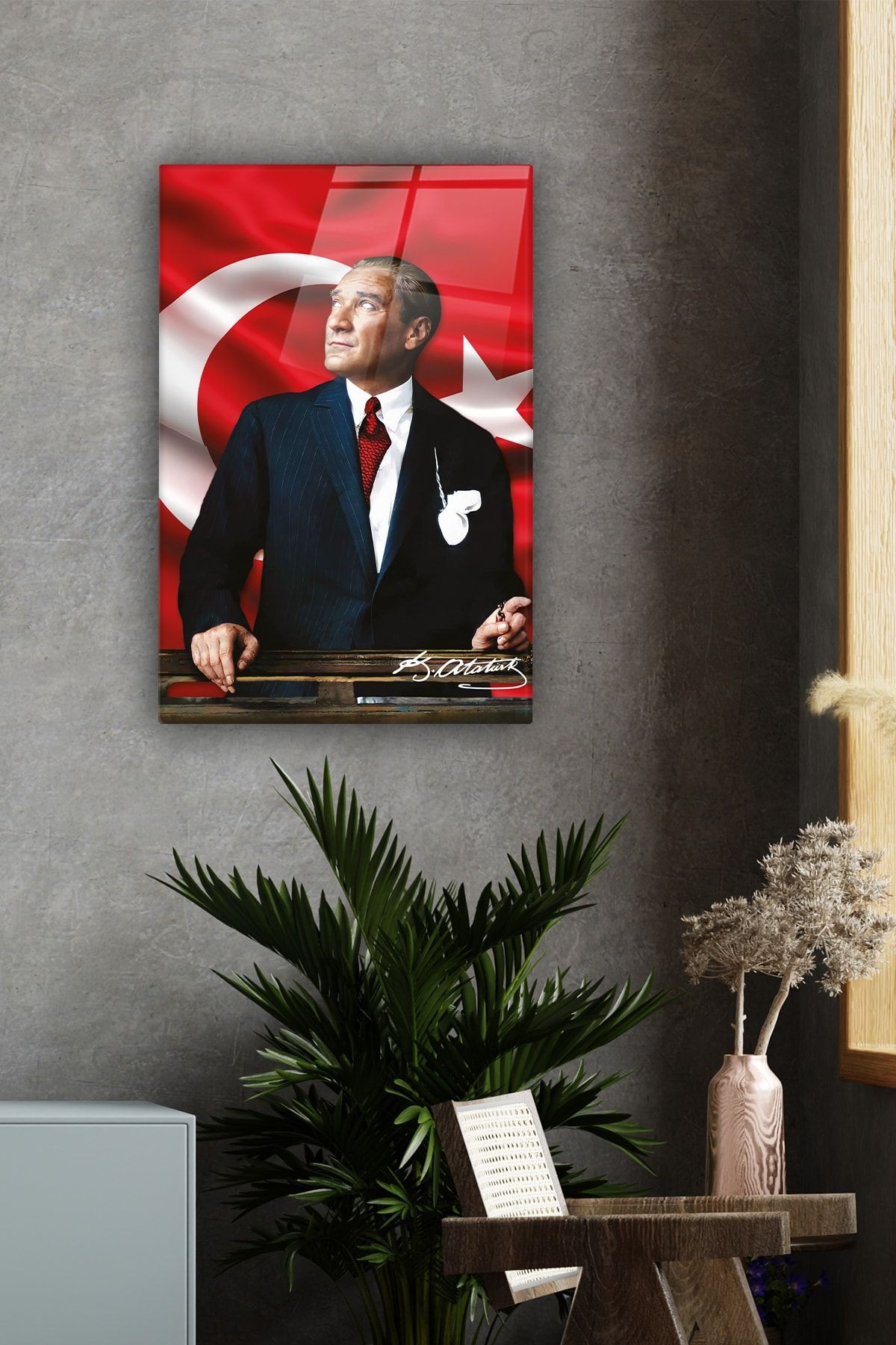 Cam Tablo | Atatürk Serisi | 1 | 40cm X 60cm