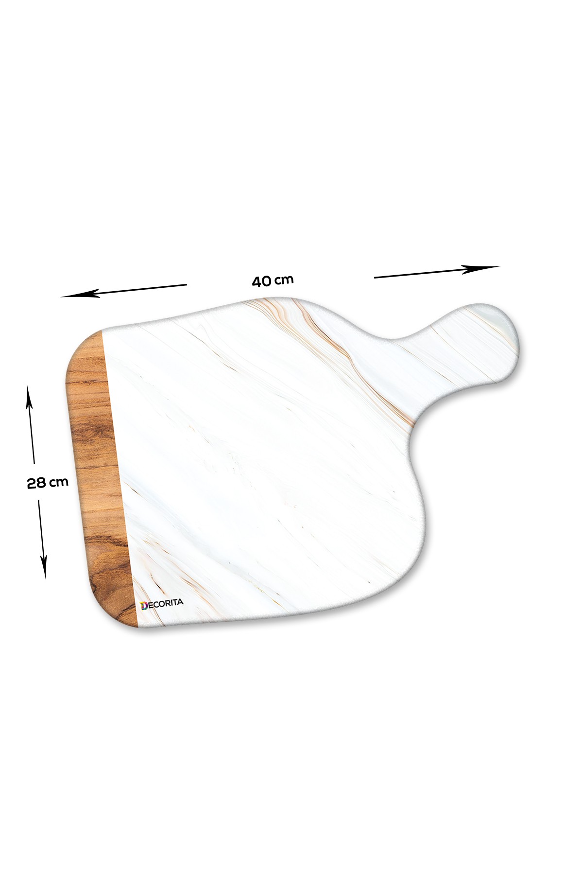 Decorita Saplı Cam Kesme Tahtası - Cam Kesme Tablası | 28cm x 40cm