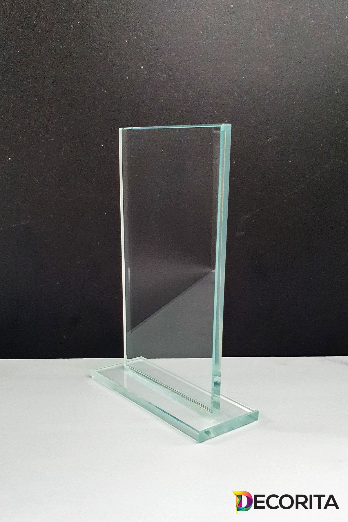 Plaket | Kristal Cam Plaket | Şekil-1 | Baskısız | 10'lu Takım