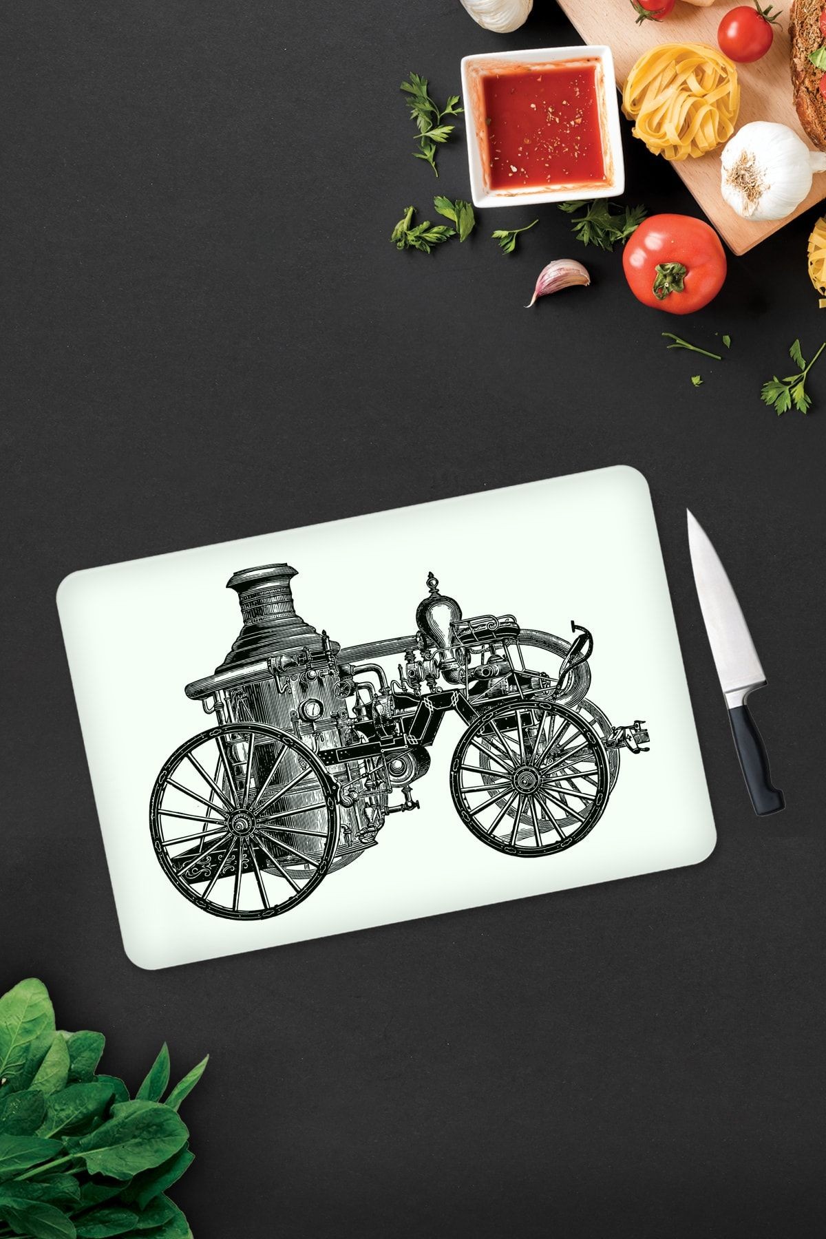 Antik Desen | Cam Kesme Tahtası - Cam Kesme Tablası | 30cm X 40cm