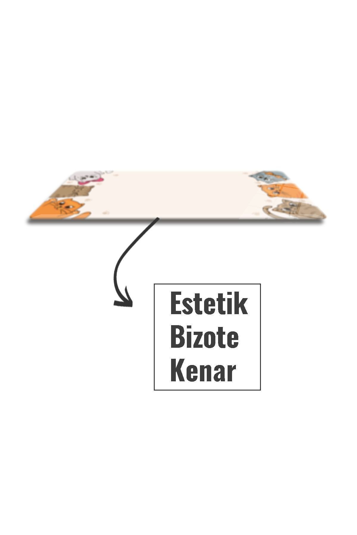 Cam Mouse Pad | Cam Masa Matı | Cat Mascot |