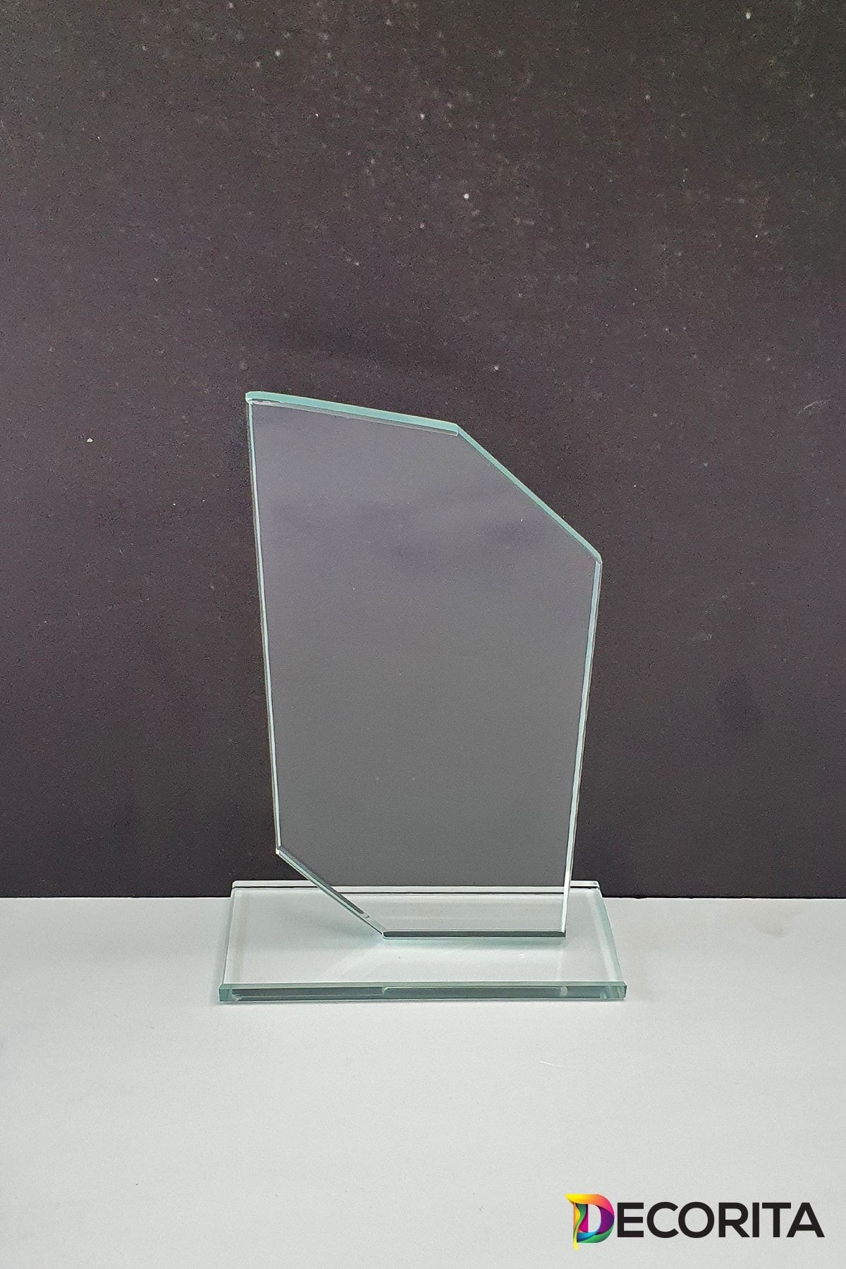 Plaket | Kristal Cam Plaket | Şekil-3 | Baskısız | 10'lu Takım