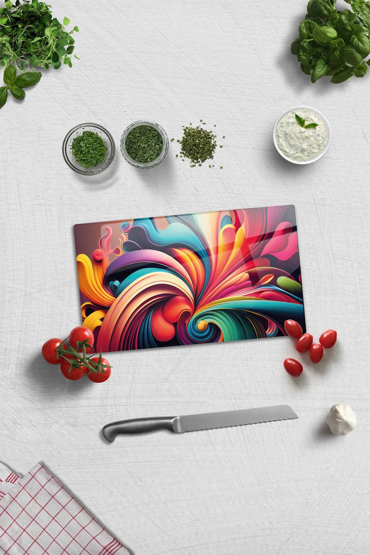 Cam Kesme Tablası - Cam Kesme Tahtası | Zen | 17cm x 29cm