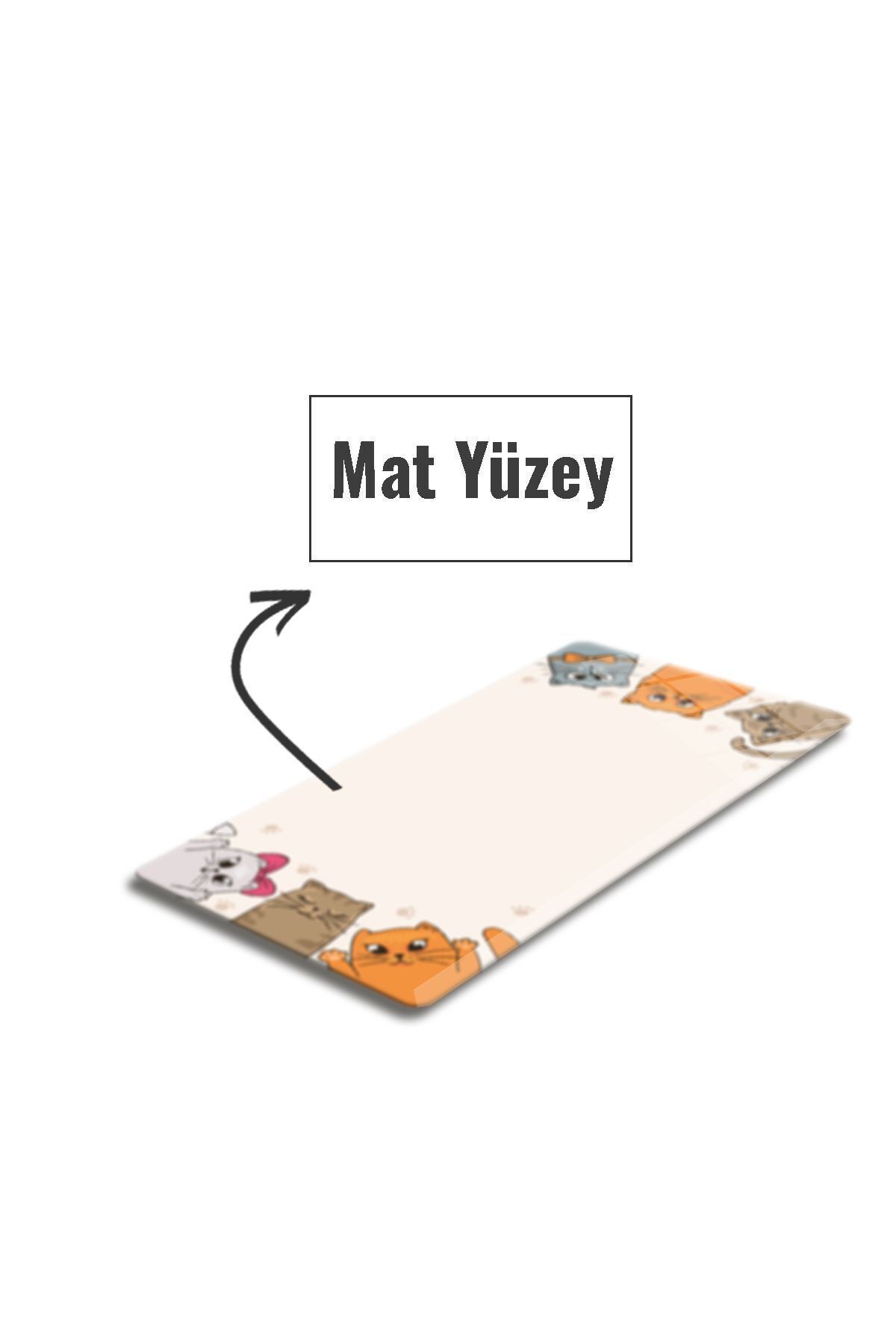 Cam Mouse Pad | Cam Masa Matı | Cat Mascot |