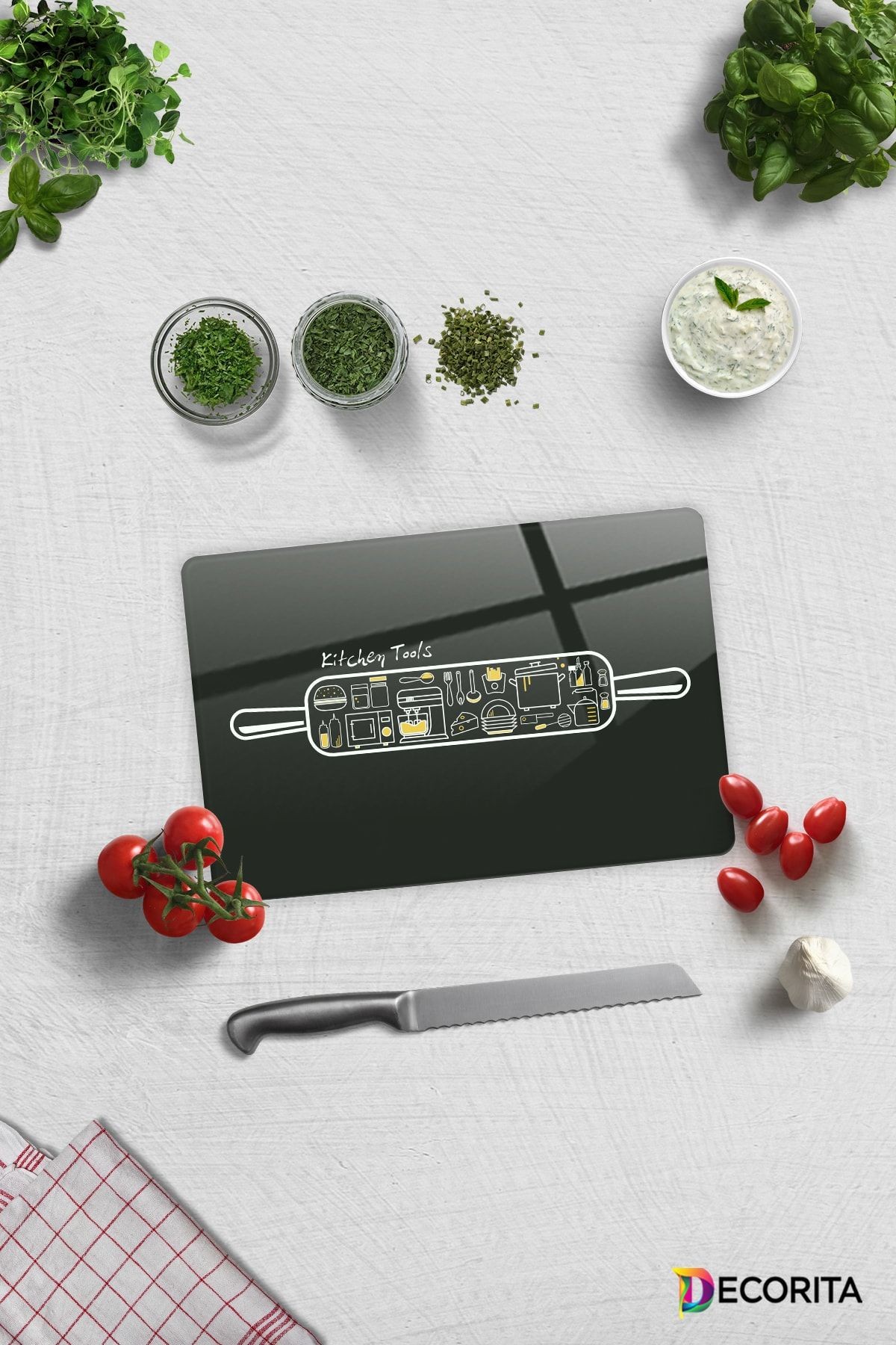 Cam Kesme Tahtası - Cam Kesme Tablası | Kitchen Tools - Mutfak Gereçleri | 20cm X 30cm