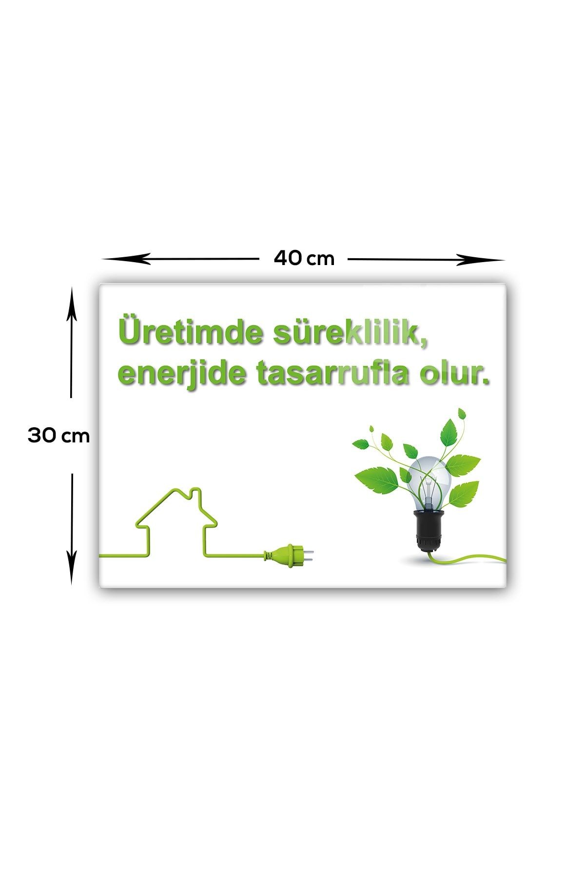 Cam Tablo | Enerji Tasarrufu | Üretimde Süreklilik | 40cm X 60cm